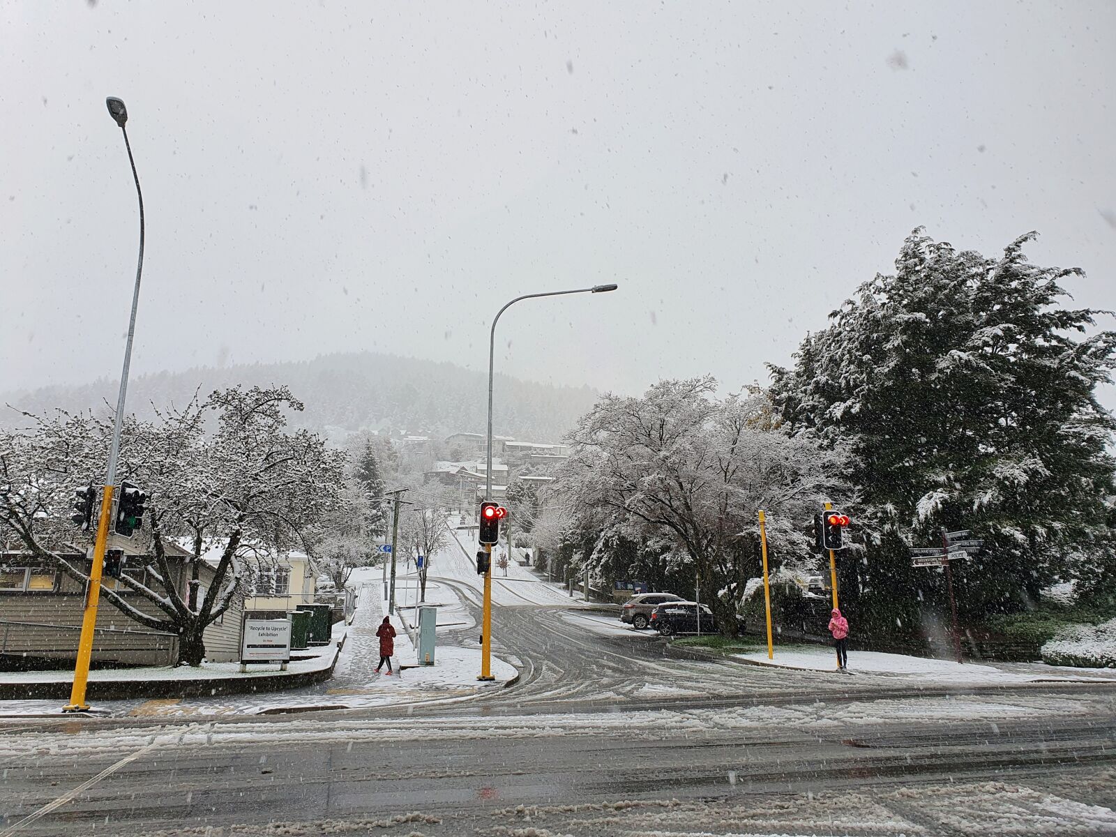 Samsung SM-G973F sample photo. Ballarat street, snow, queenstown photography