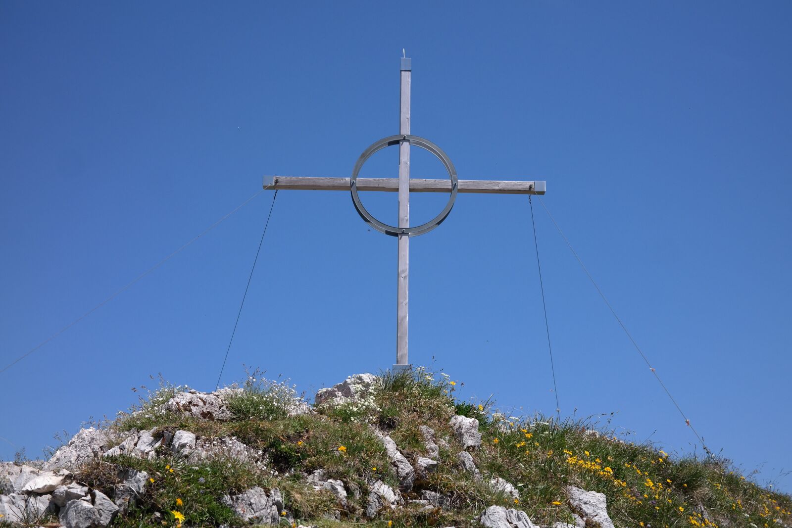 Samsung NX300 sample photo. Summit cross, bschiesser, mountain photography