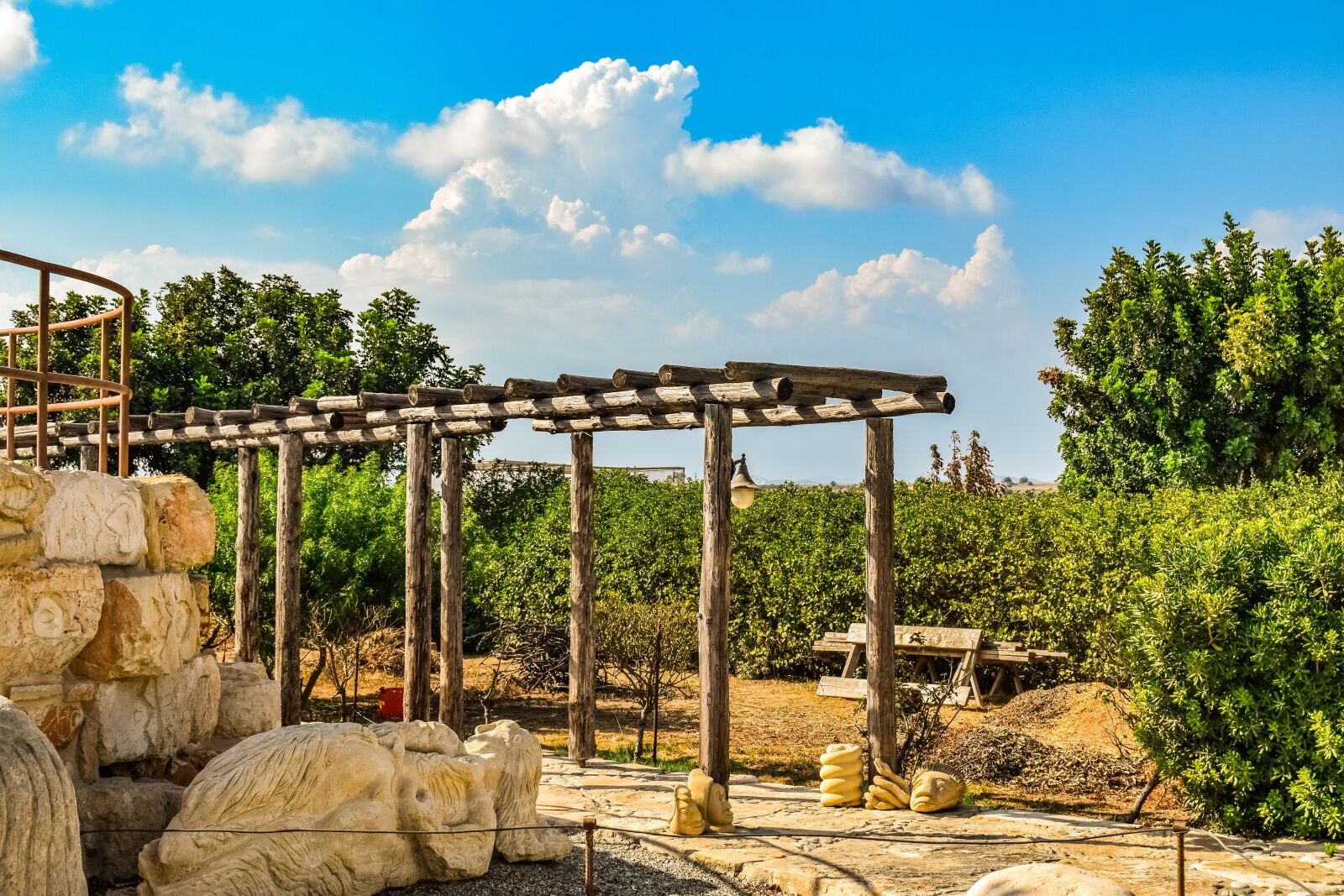 Nikon D3300 sample photo. Pergola, garden, petreon sculpture photography