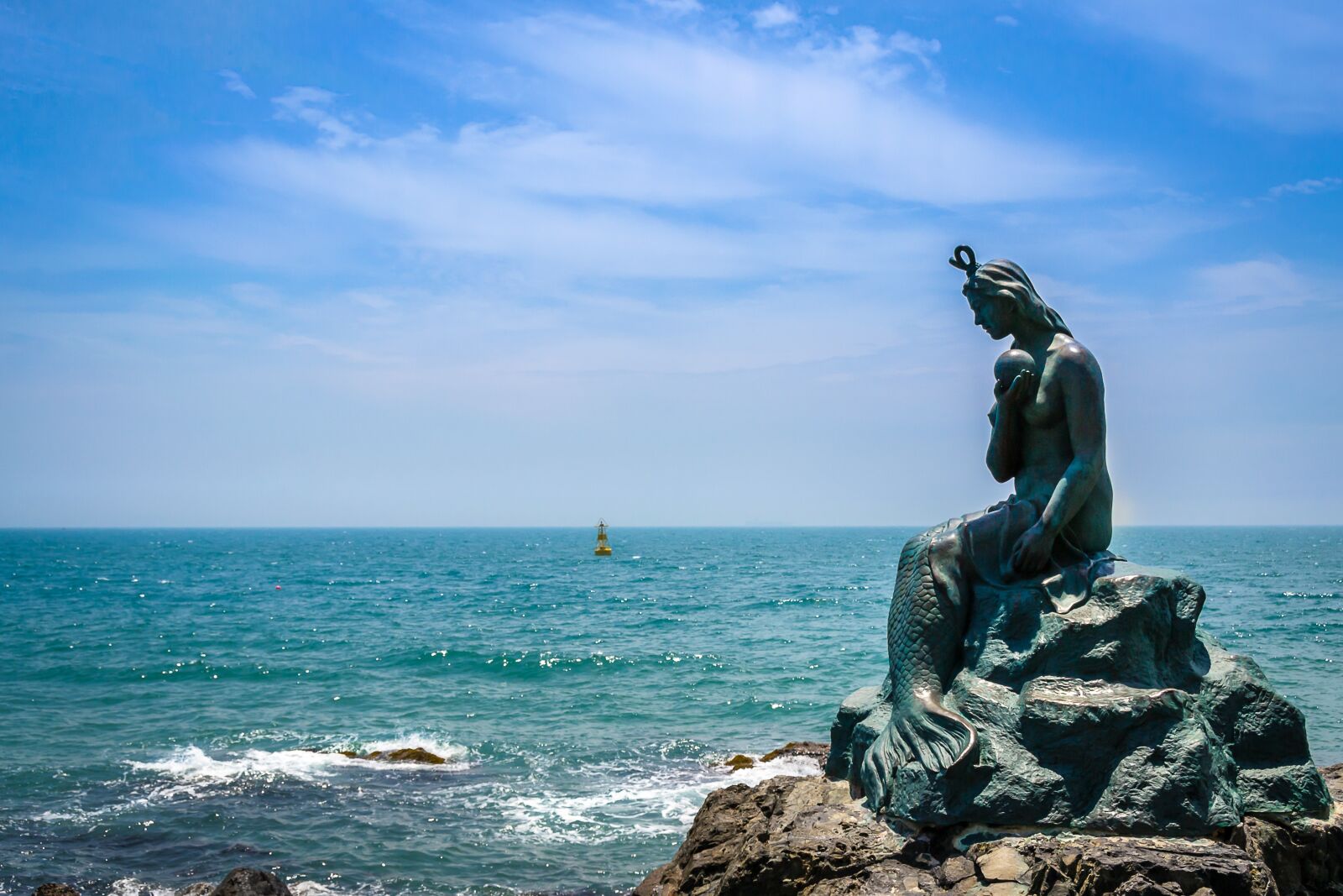 Nikon D3100 sample photo. Mermaid, haeundae beach, sea photography
