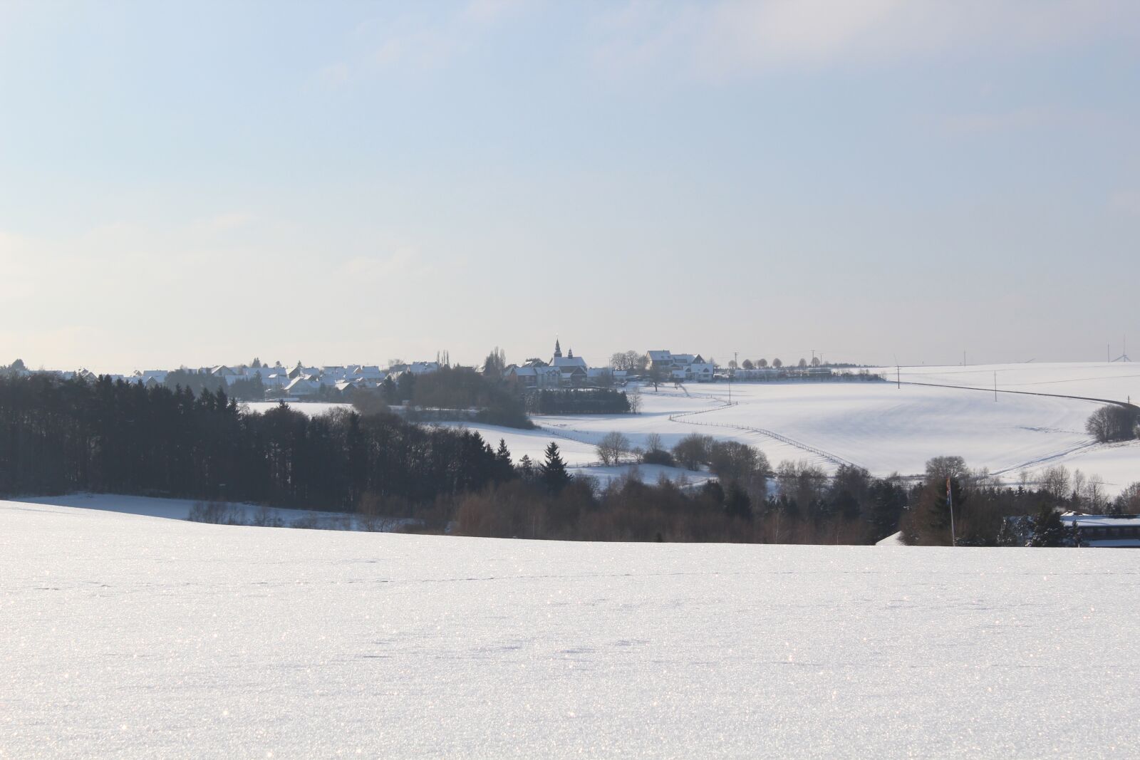 Canon EOS 600D (Rebel EOS T3i / EOS Kiss X5) sample photo. Snow landscape, lingerhahn, hunsr photography