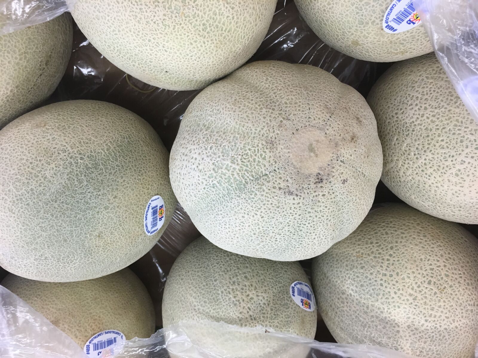 Apple iPhone 6s sample photo. Banana, box, market, cantaloupe photography