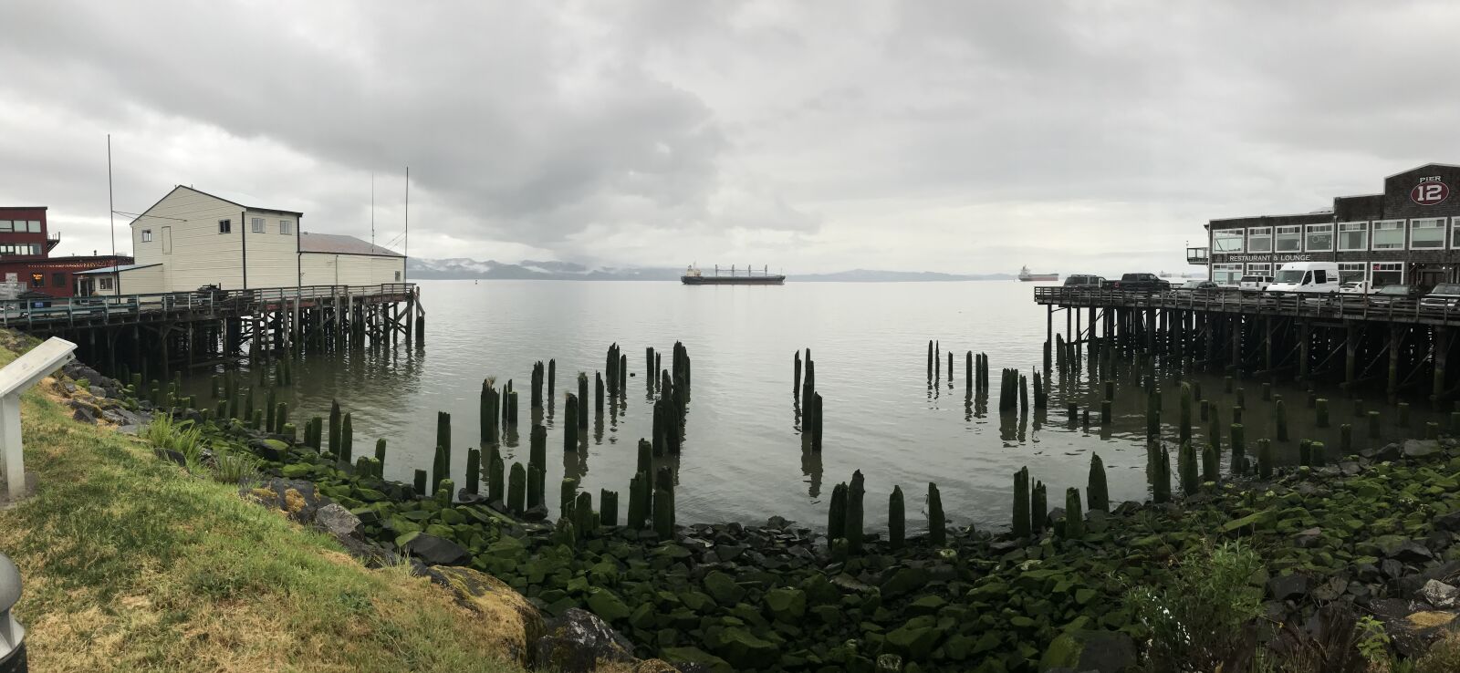 iPhone 7 back camera 3.99mm f/1.8 sample photo. Astoria, coastal scene, columbia photography