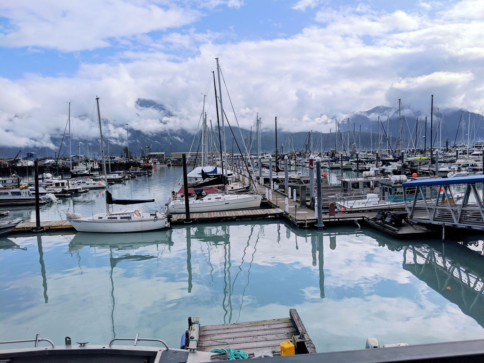 Google Pixel 3 sample photo. Marina, alaska, boats photography