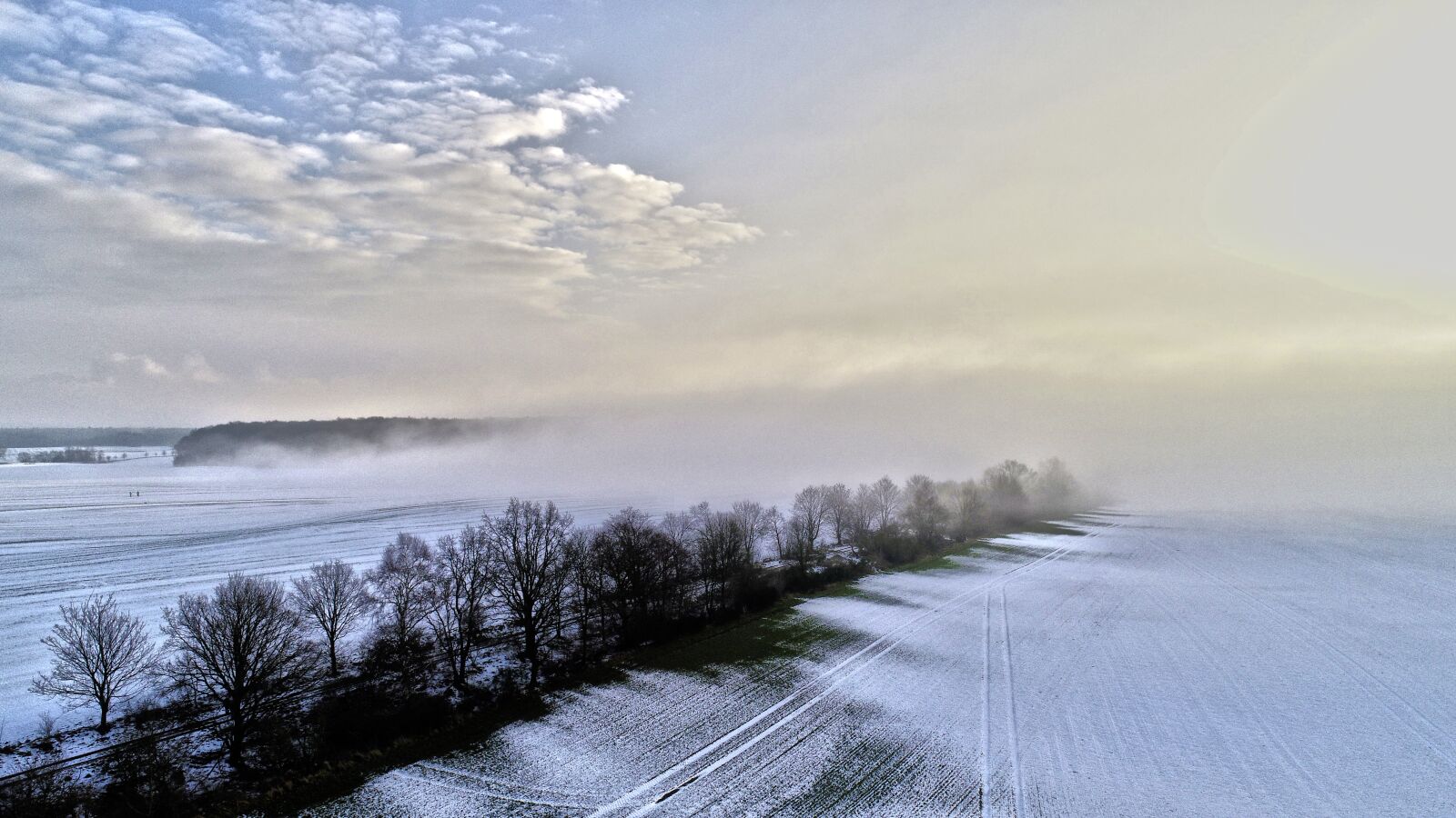 DJI FC6310 sample photo. Nature, winter, panorama photography