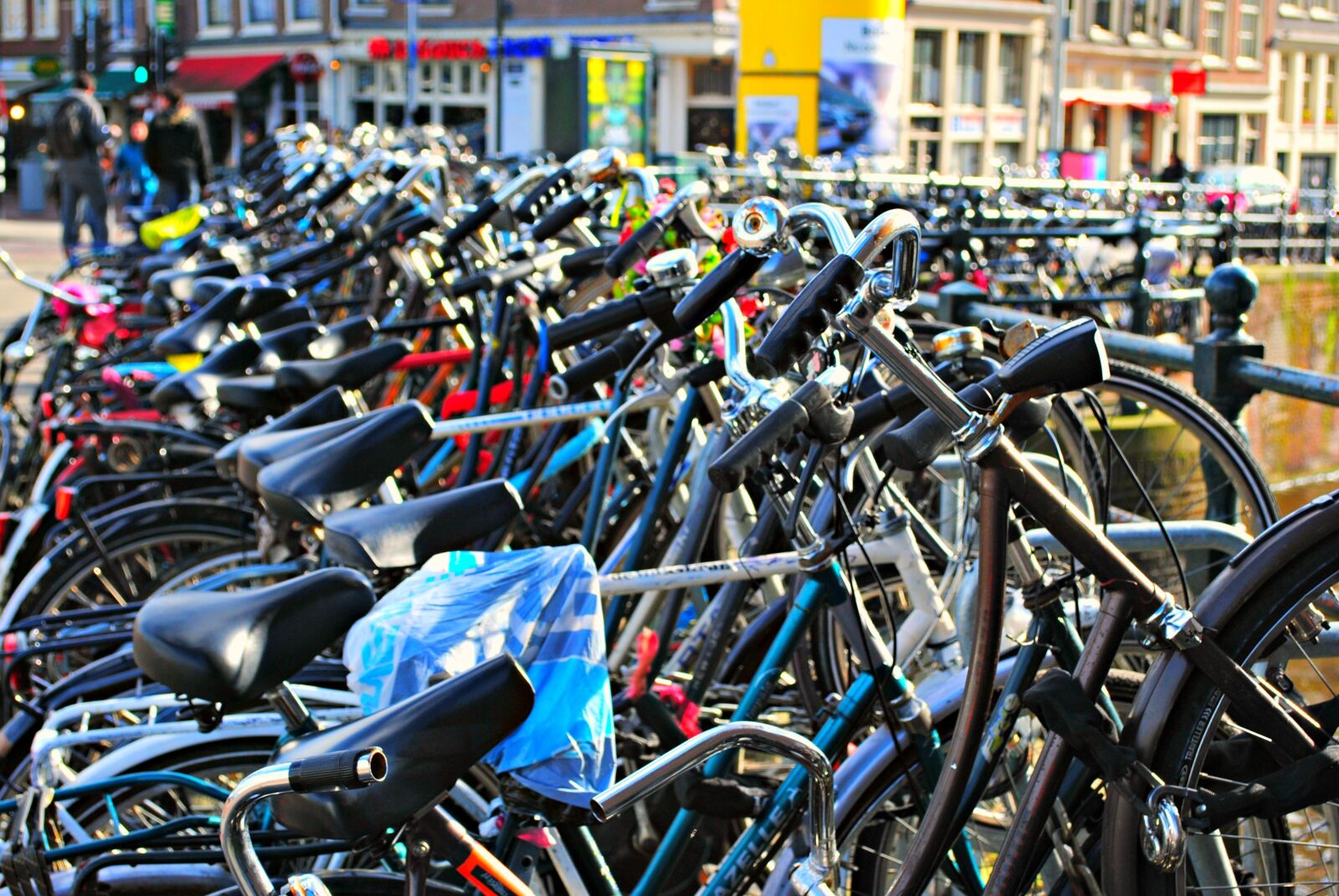 Nikon D3000 sample photo. Bikes, amsterdam, netherlands photography