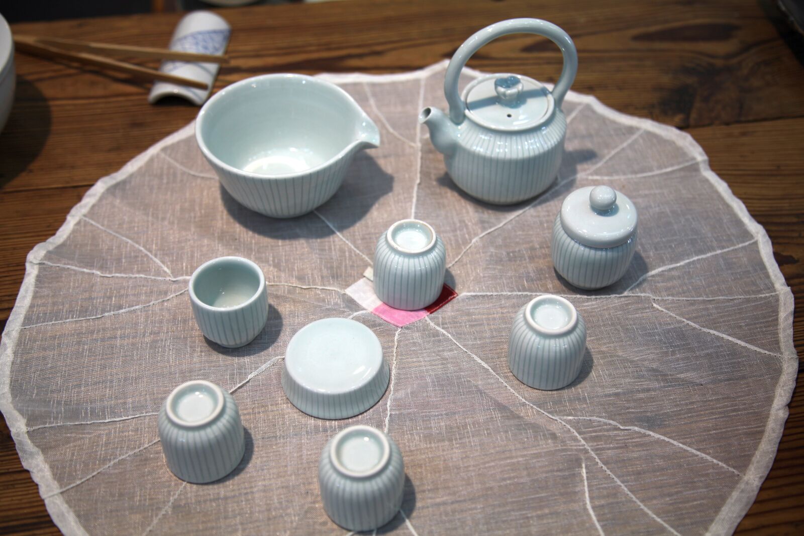 Canon EOS 5D Mark II sample photo. Porcelain, cup, kettle photography