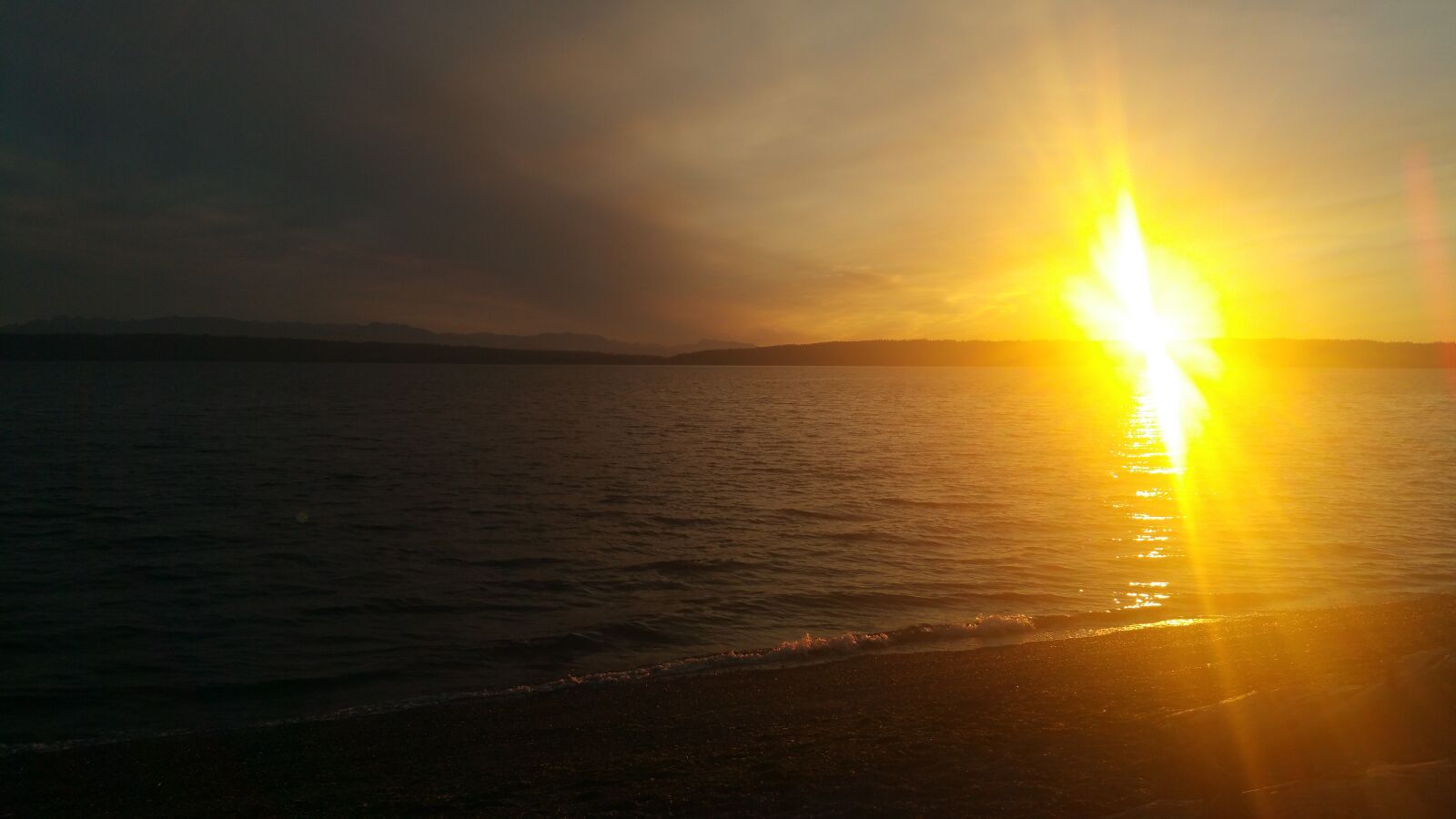 Samsung Galaxy Note4 sample photo. Sunset, pacific northwest, puget photography
