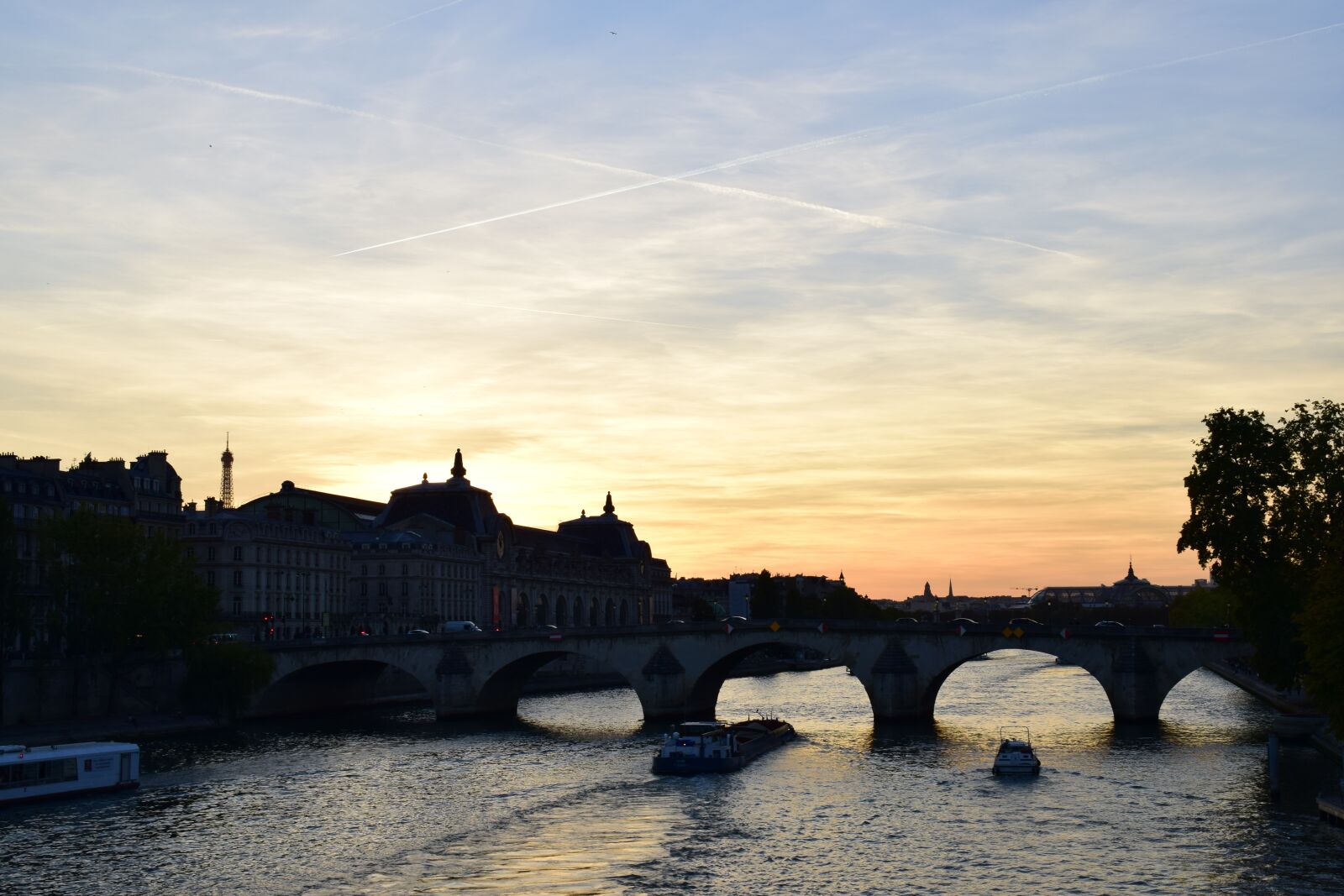 Nikon D5300 sample photo. Paris, sena, dusk photography