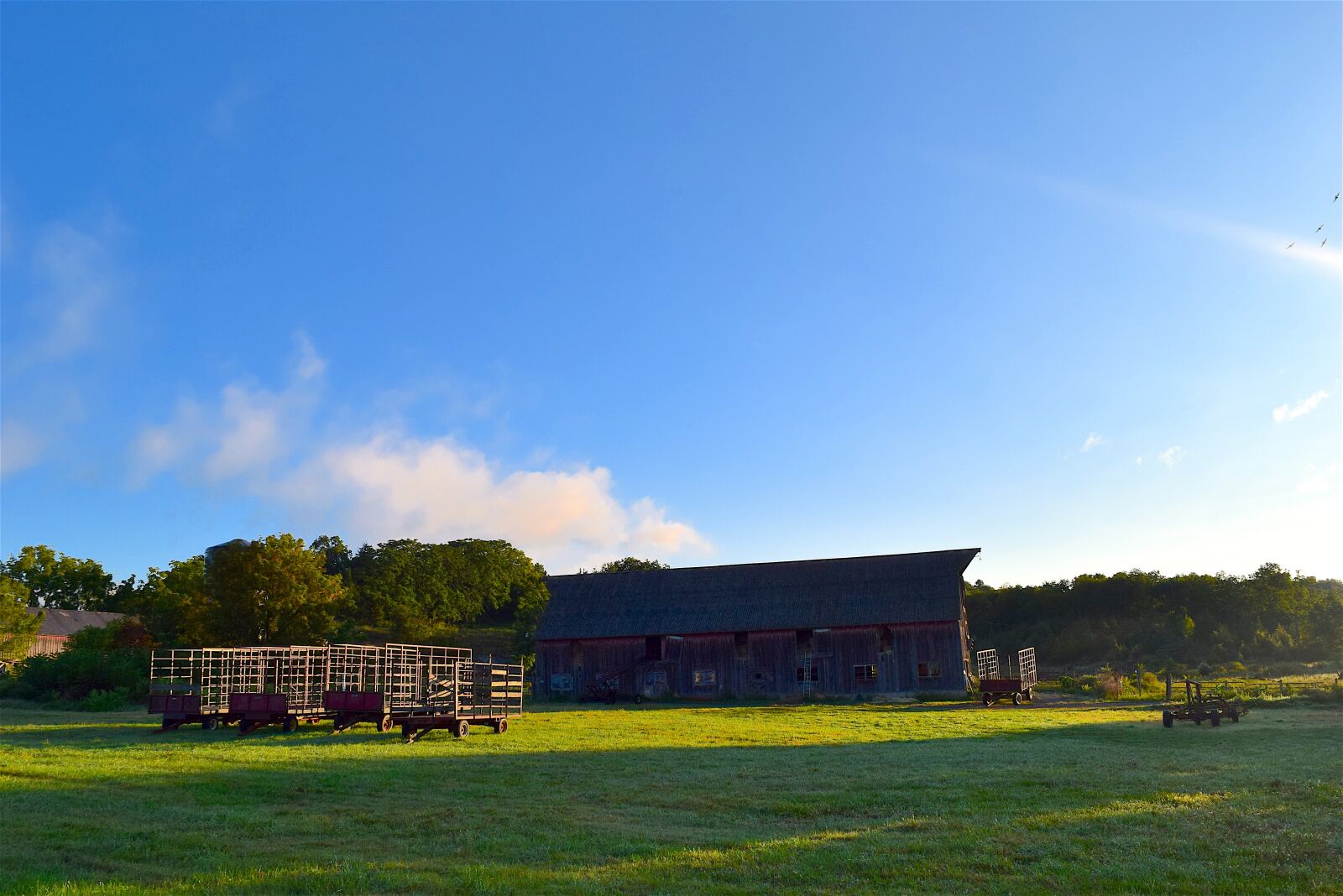 Nikon D3300 sample photo. Barn, farmland, sunrise photography