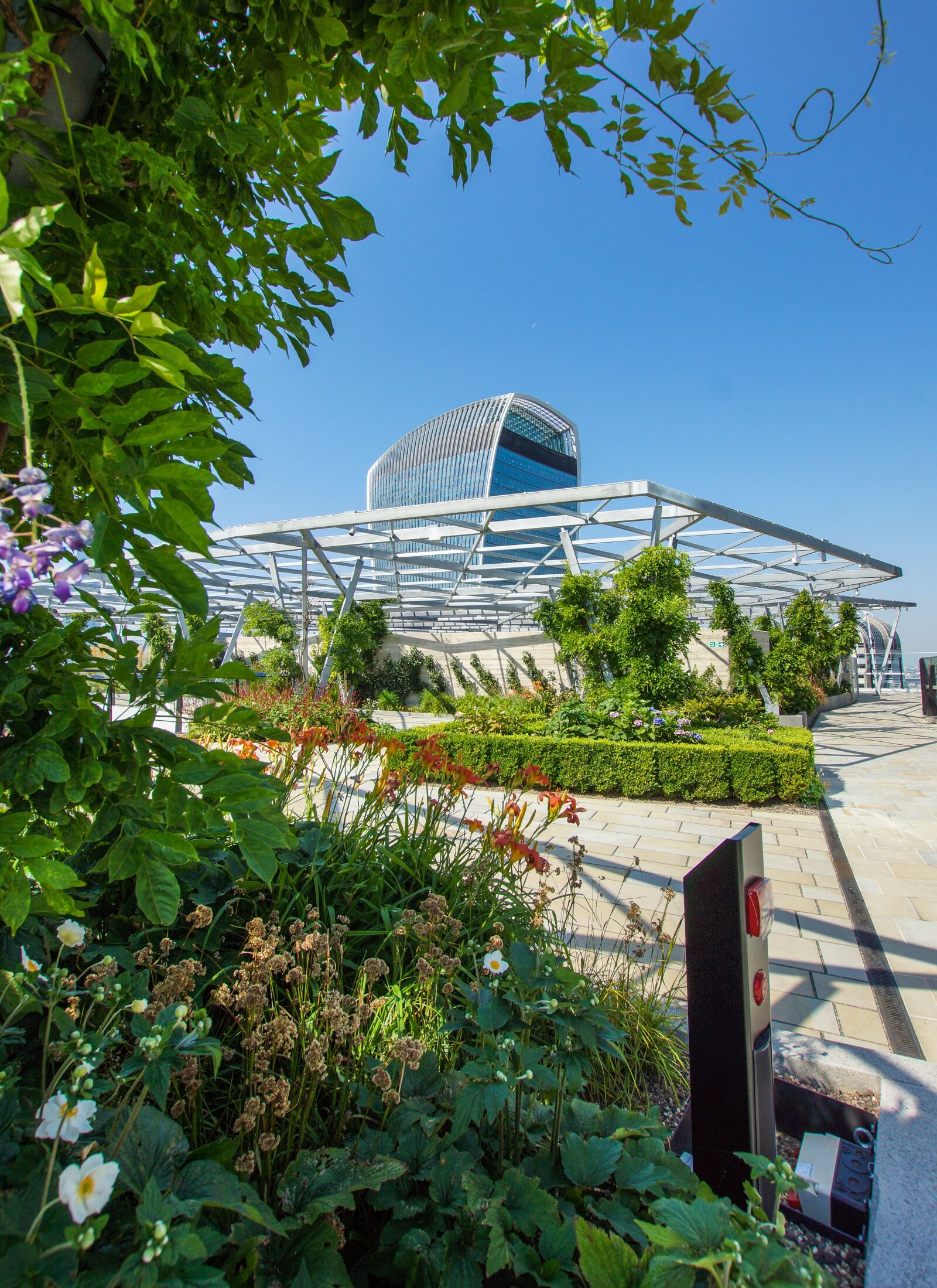 10-20mm F3.5 sample photo. London, skygarden, rooftop photography