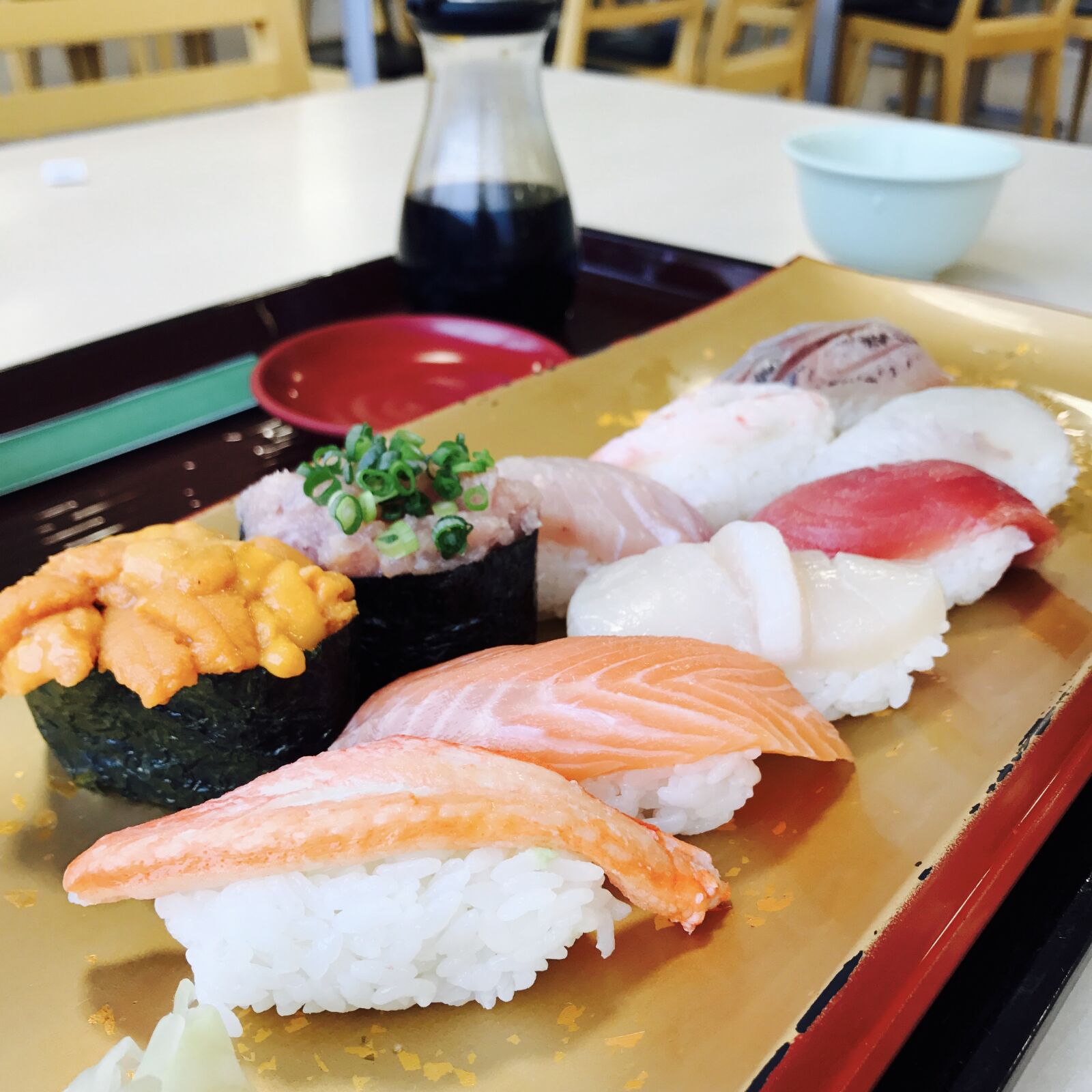 iPhone 7 back camera 3.99mm f/1.8 sample photo. Sushi, sashimi photography