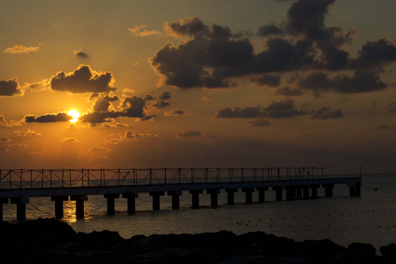 Nikon D3400 sample photo. Cloud, pier, sea, seaside photography