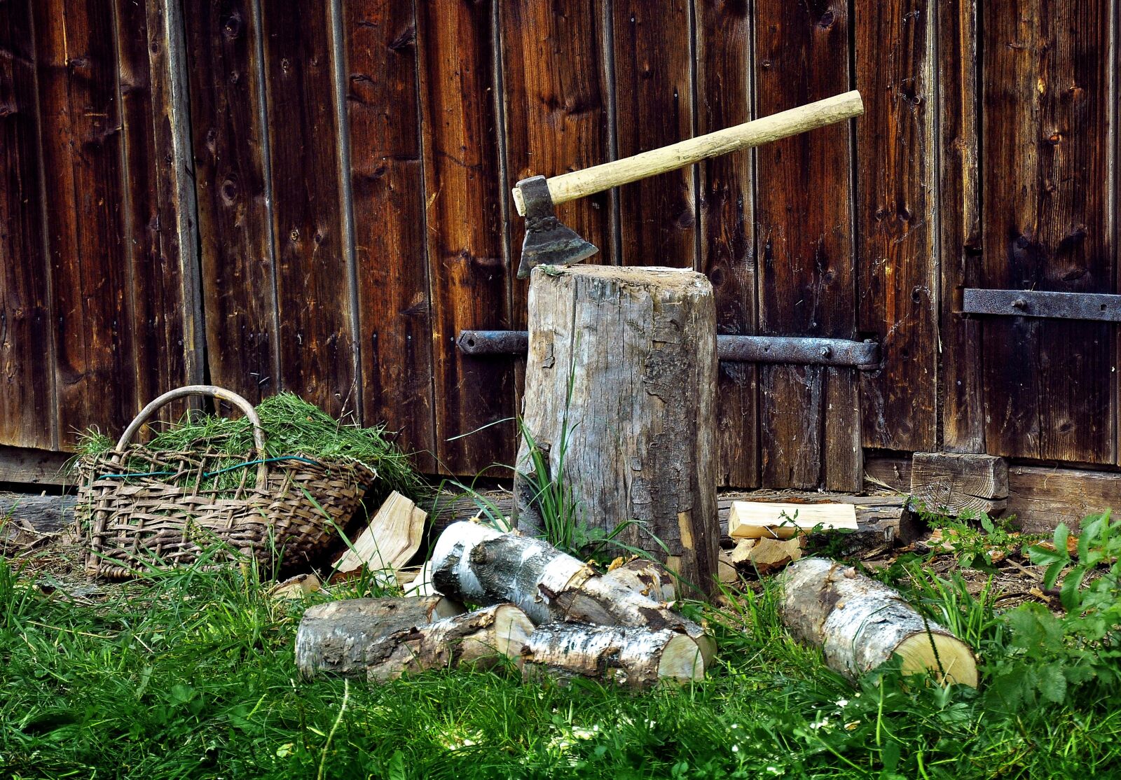 Nikon D90 sample photo. Fuel, wood, ax photography