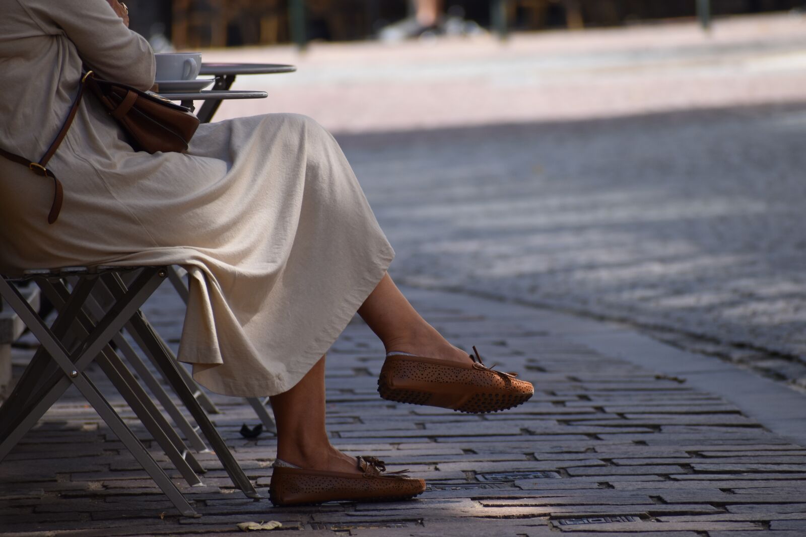 Nikon D3500 sample photo. Person, chair, terrace photography