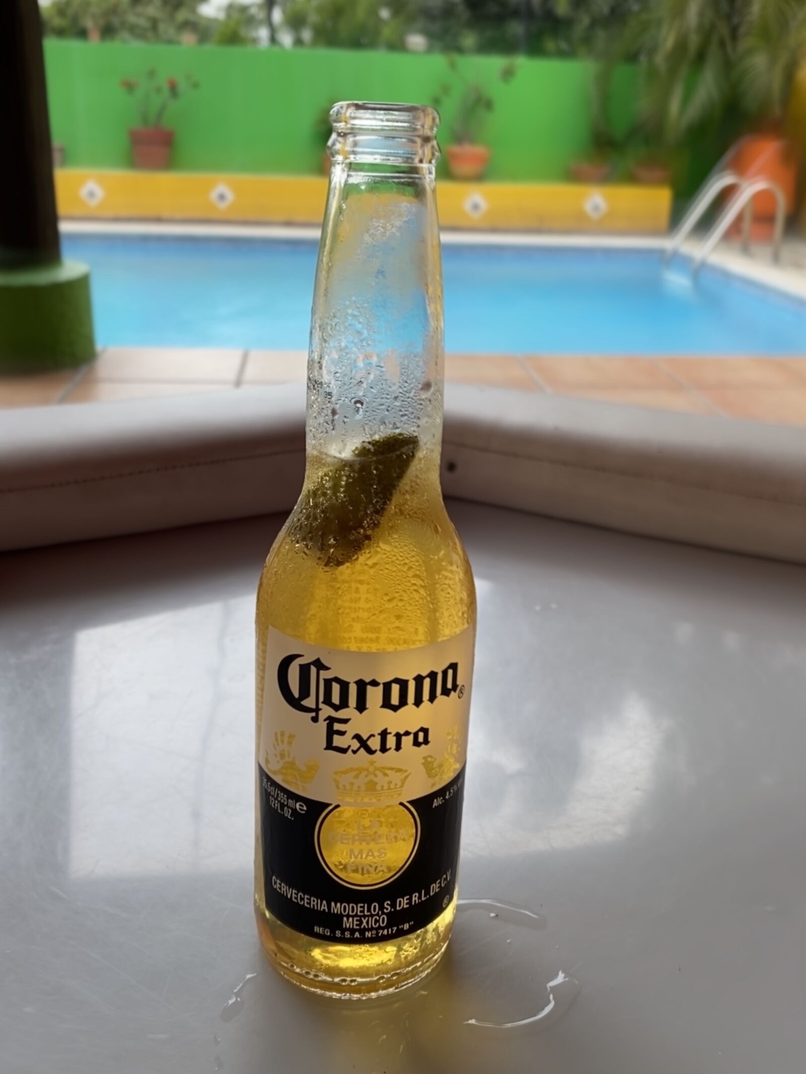 Apple iPhone 11 Pro Max sample photo. Corona, beer, pool photography