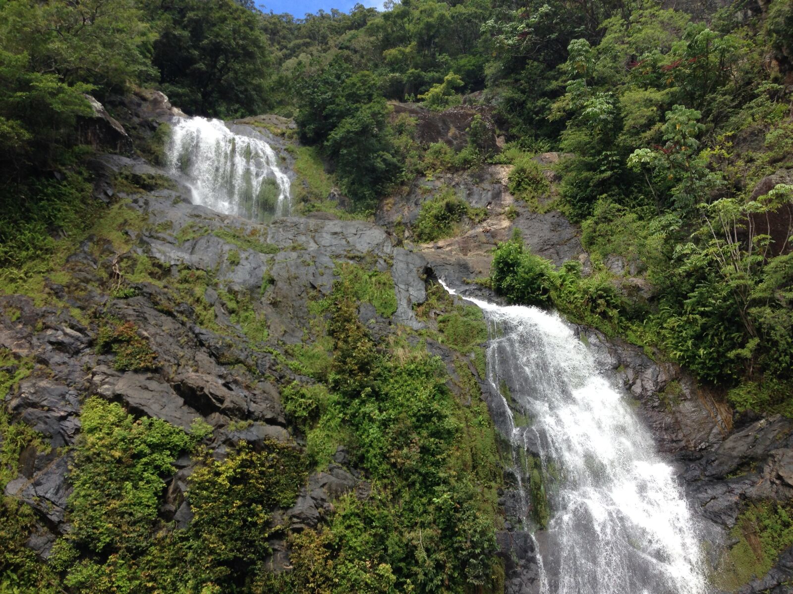 iPhone 5 back camera 4.12mm f/2.4 sample photo. Waterfall, cairns, rainforest waterfalls photography