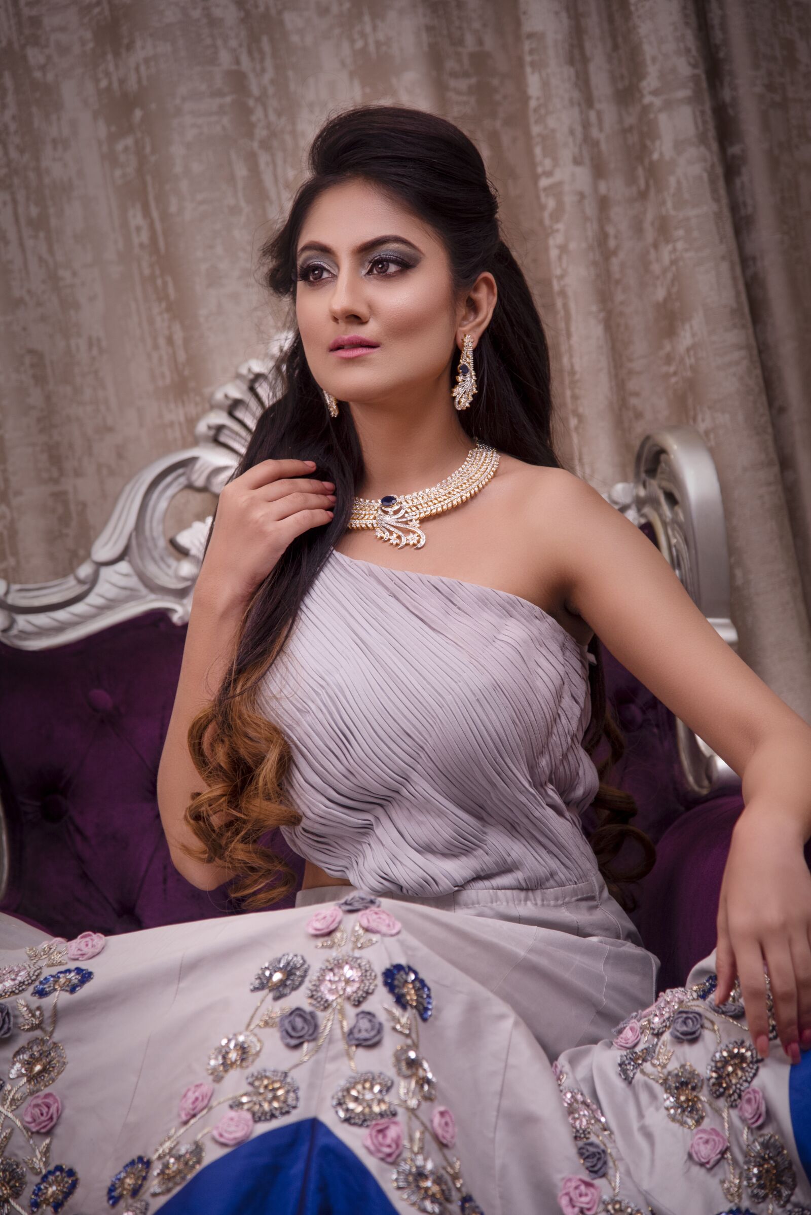 Nikon D750 sample photo. Jewellery, bride, makeup photography