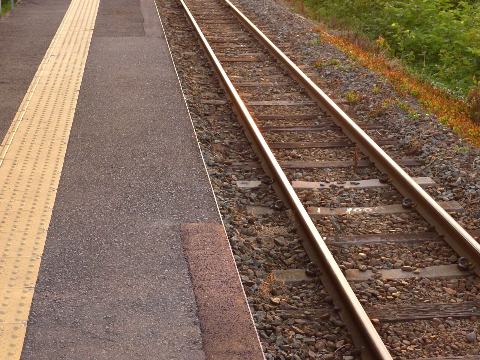 Panasonic Lumix DMC-LX5 sample photo. Track, train, station home photography