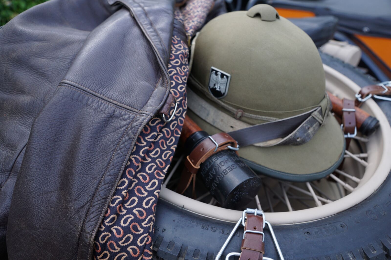 Sony ILCA-77M2 + Sony DT 16-50mm F2.8 SSM sample photo. Helm, leather, jacket photography