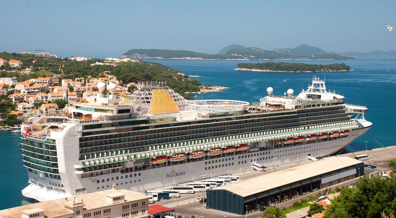 Nikon D80 sample photo. Liner, cruise, sea photography