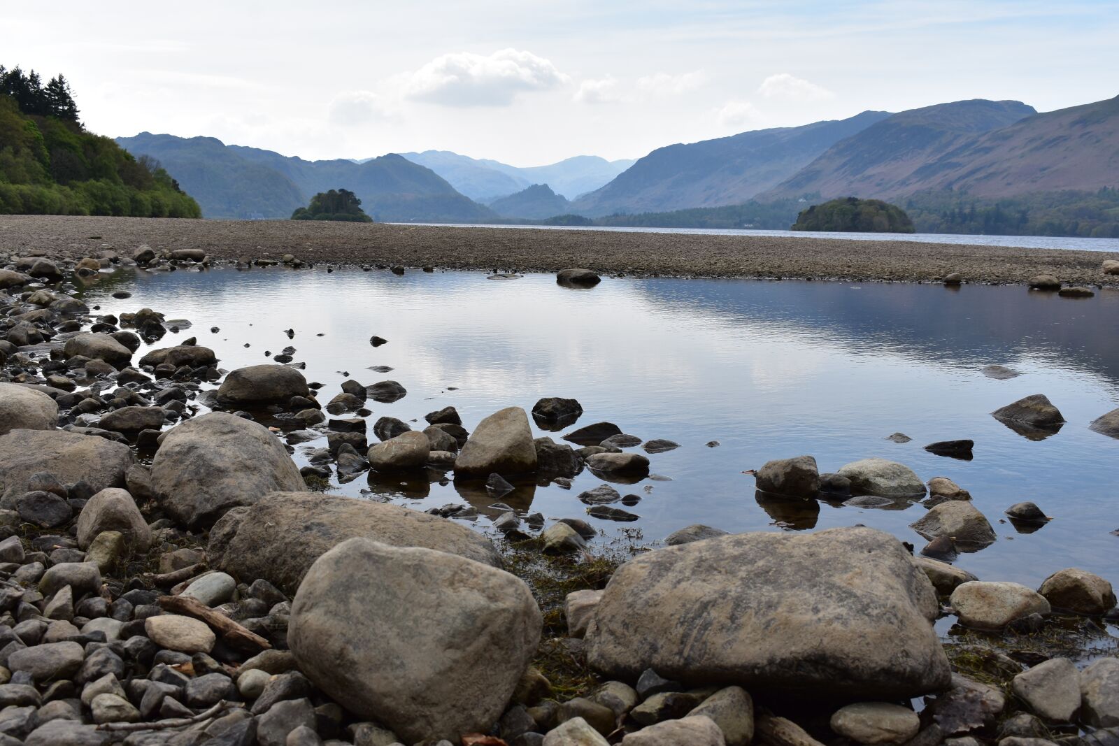 Nikon D3400 sample photo. Derwentwater, lake, reflection photography