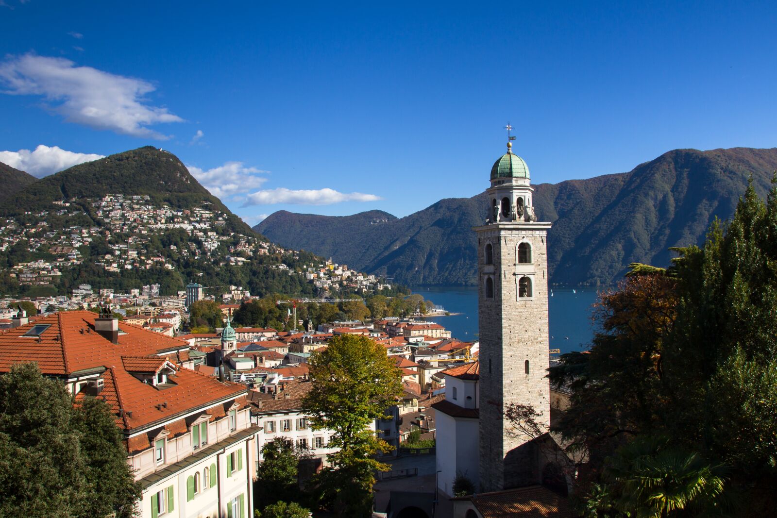Canon EOS 7D sample photo. Lugano, monte bre, church photography