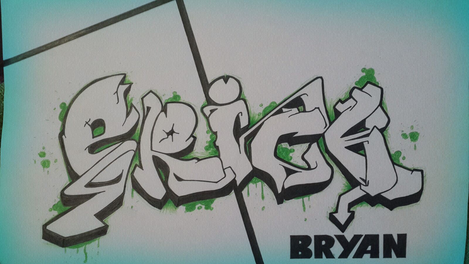 Samsung Galaxy S4 sample photo. Blanco, negro, graffiti photography