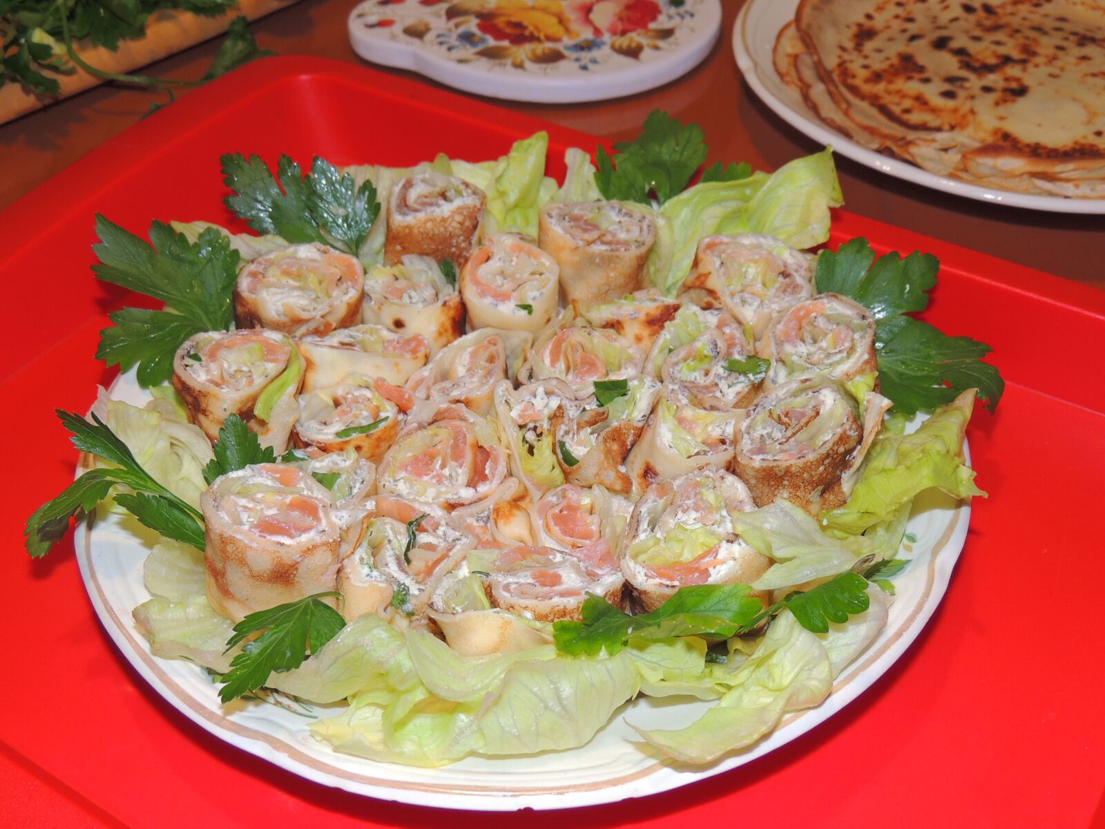 Nikon Coolpix P510 sample photo. Blini, blinis, canape photography