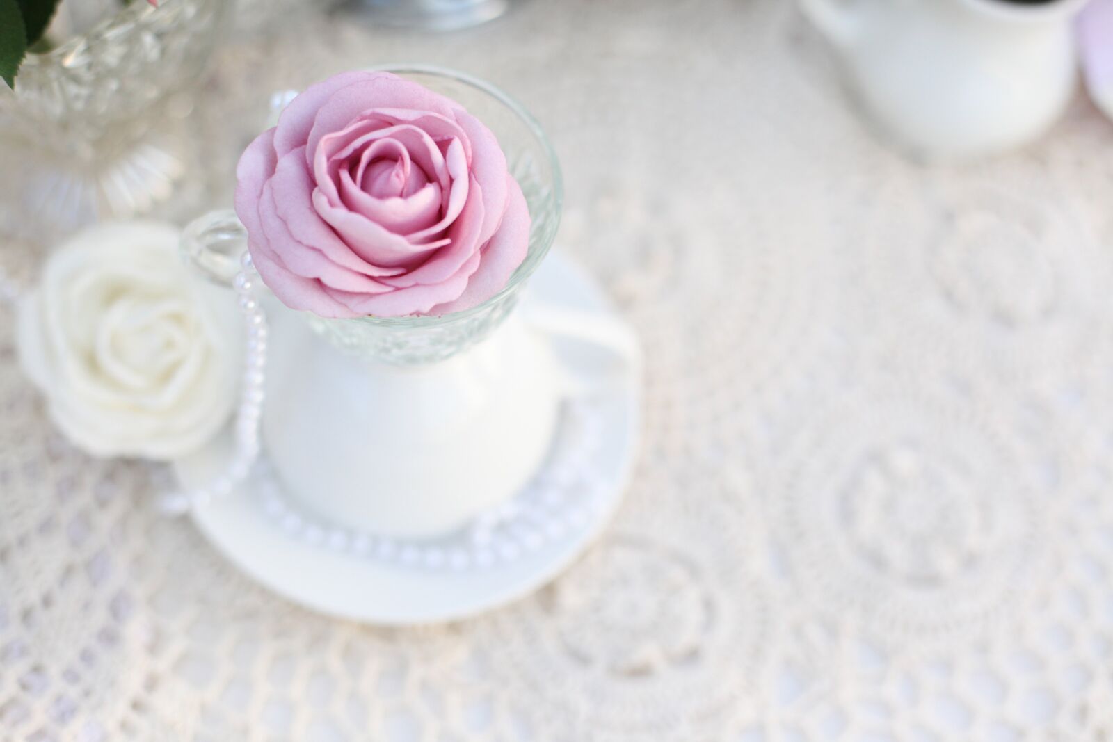 Canon EOS 5D Mark II sample photo. Tea party, rose, tea photography