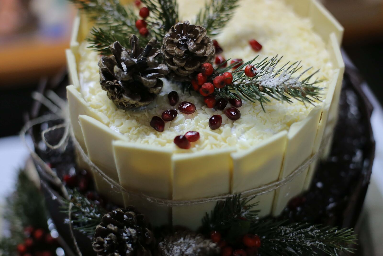 Canon EOS 6D + Canon EF 50mm F1.4 USM sample photo. Holiday, cake, christmas, food photography