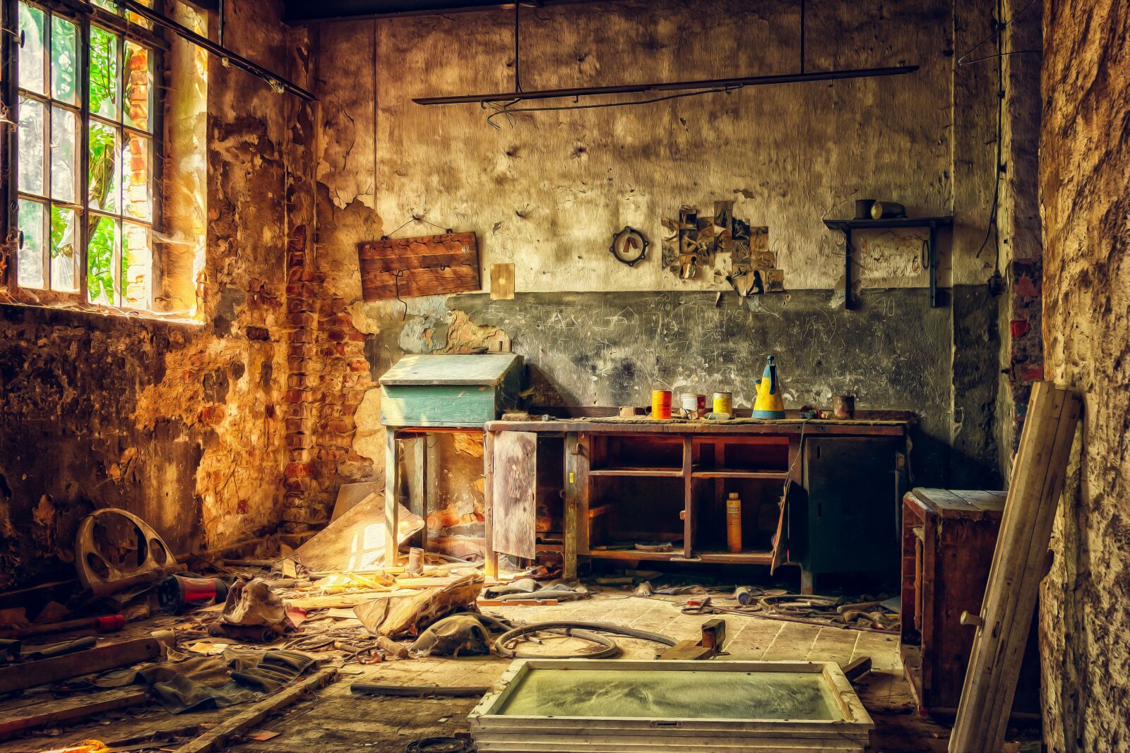 Nikon D3300 sample photo. Workshop, lost places, abandoned photography