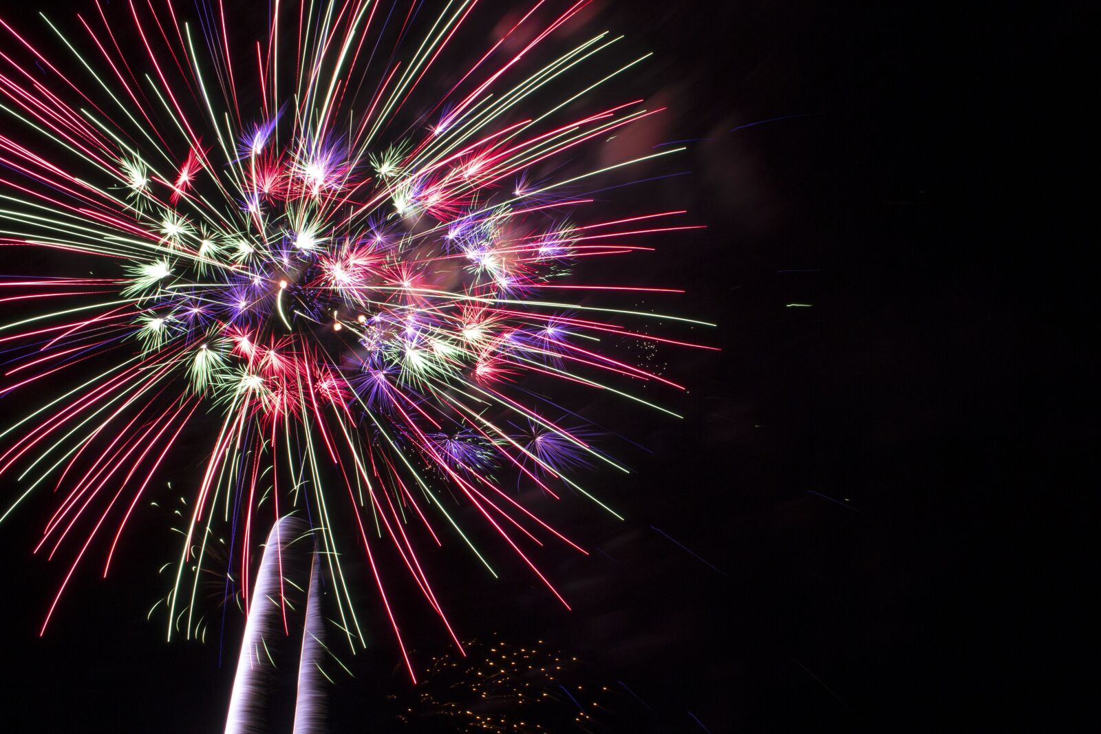 Nikon D3100 sample photo. Fire, fireworks, burst photography