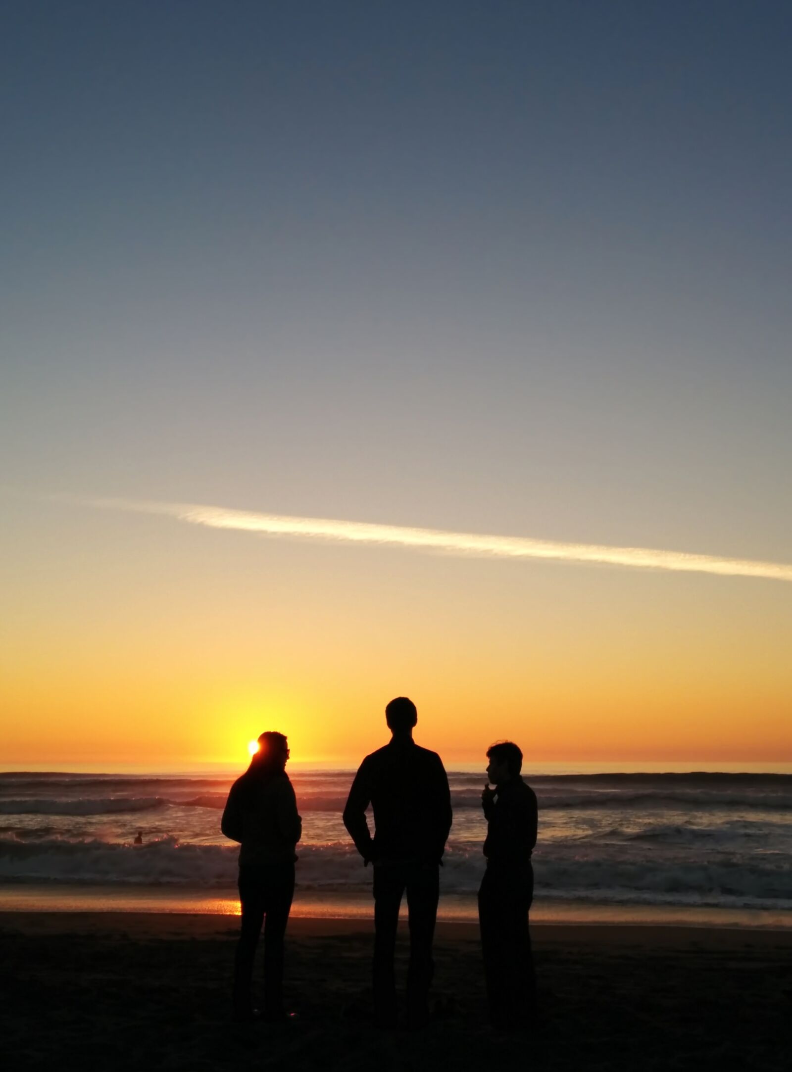 LG Nexus 5 sample photo. Silhouette, sunset, beach photography