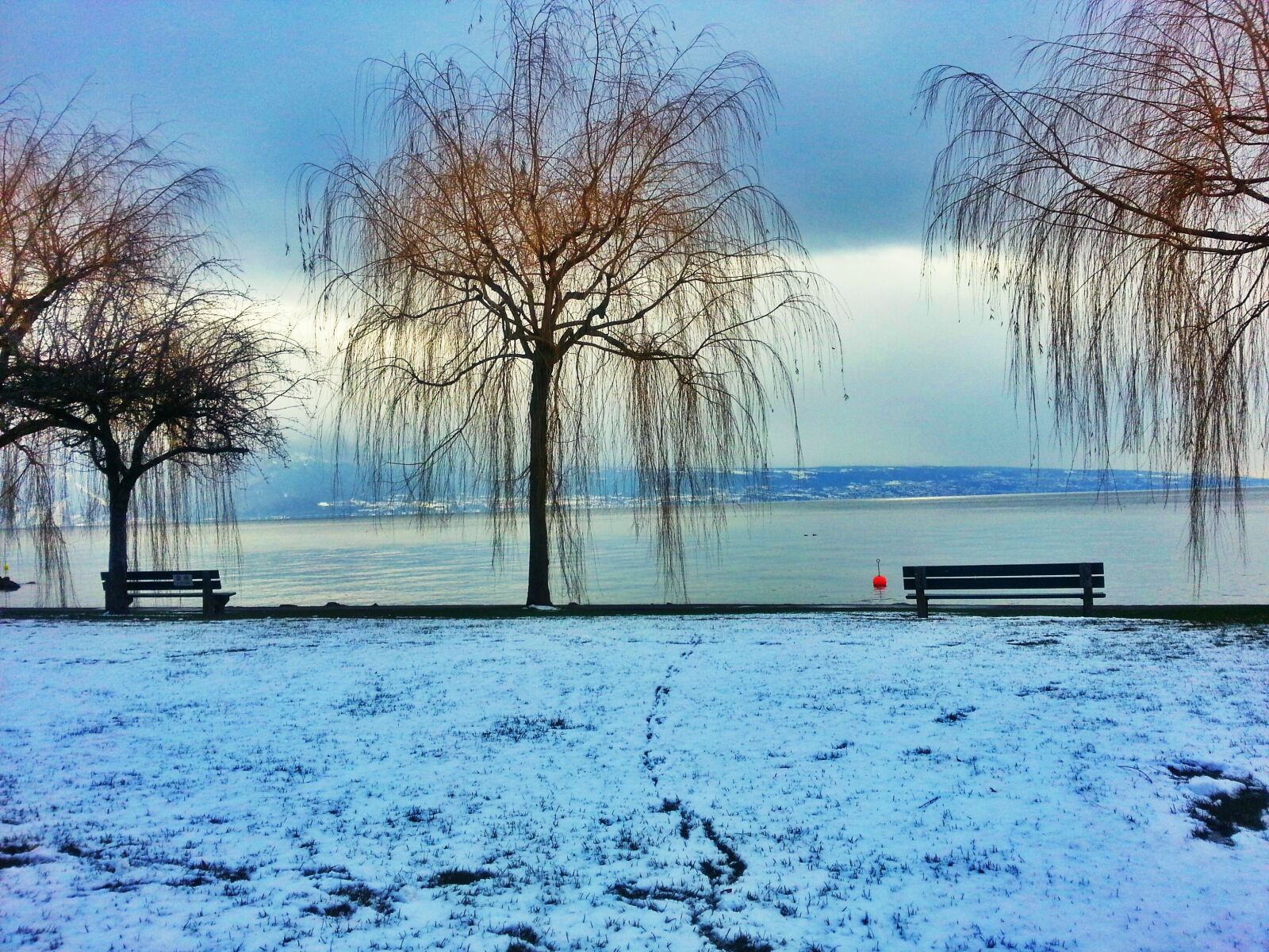 Samsung Galaxy Note2 sample photo. Lake, winter landscape, snowy photography