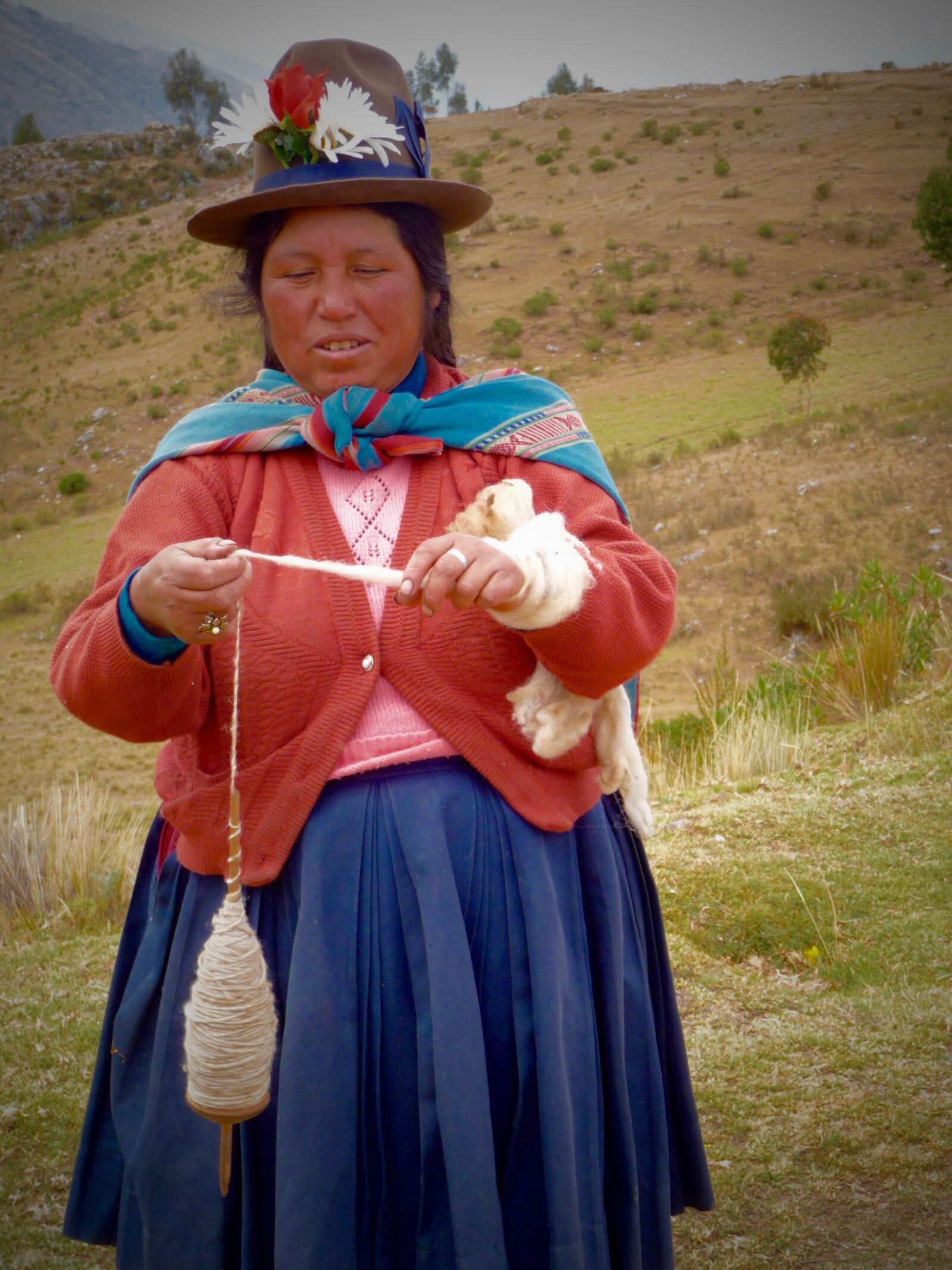Panasonic Lumix DMC-TZ5 sample photo. Peruvian, spinner, traditional photography