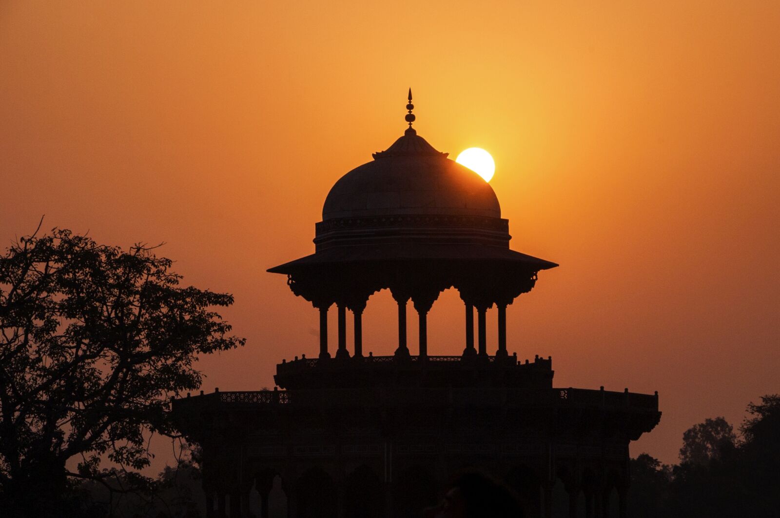 Nikon D700 sample photo. Silhouettes, sunset, mosque photography