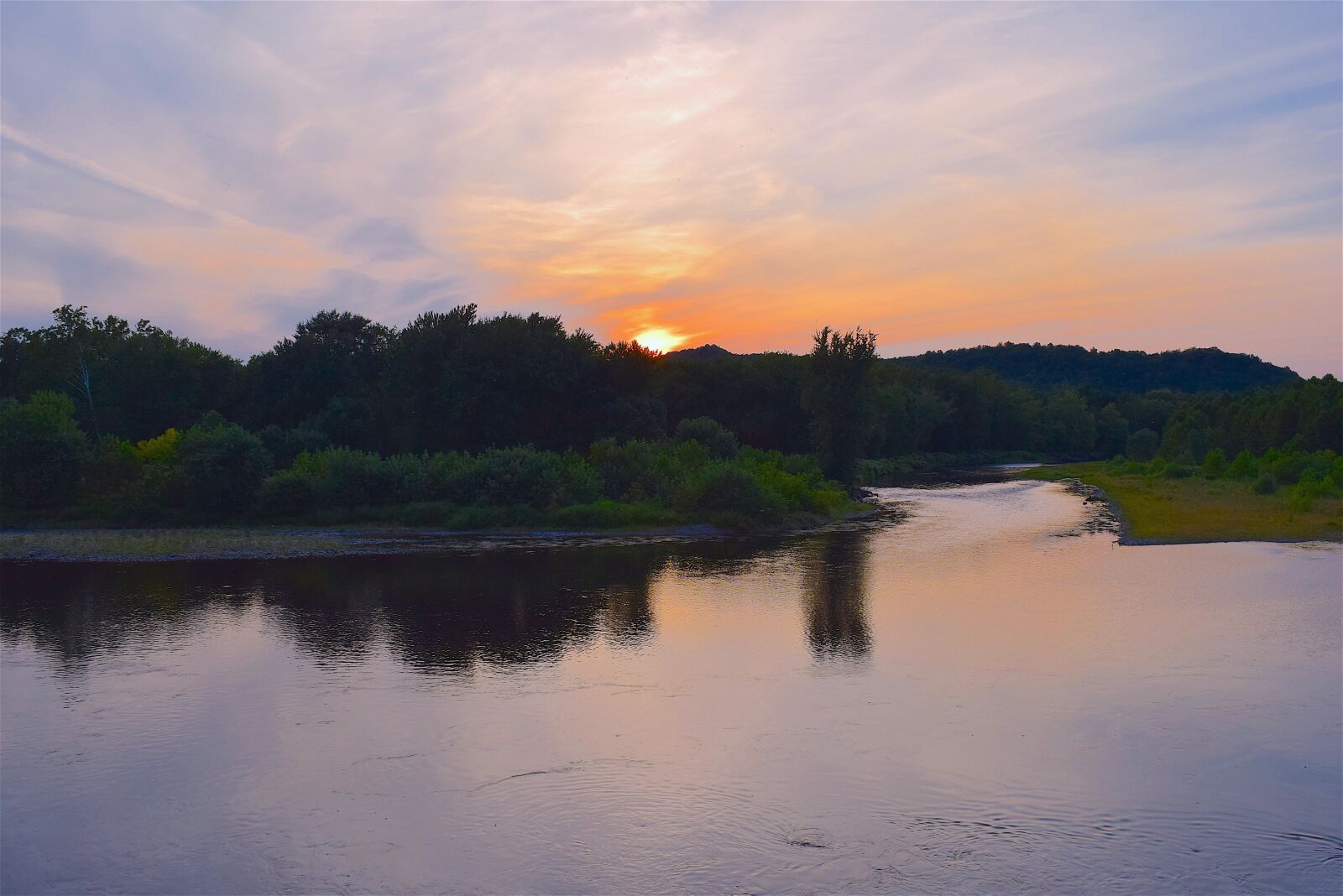 Nikon D3300 sample photo. River, sunset, trees photography