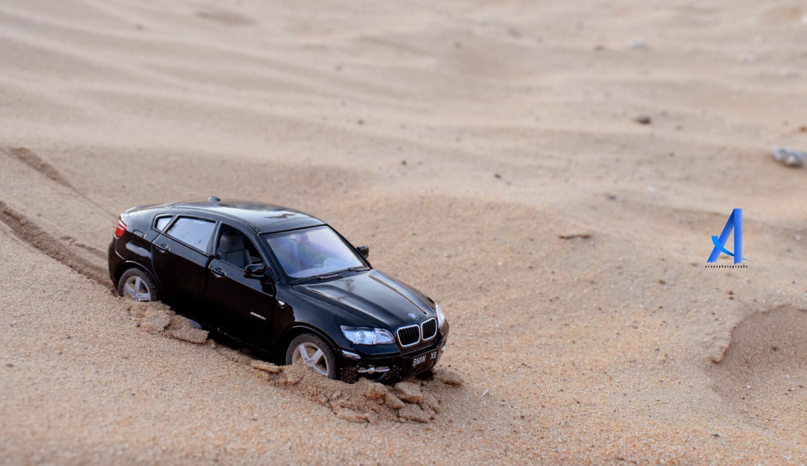 Nikon D3300 sample photo. Arunsphotography, bmw, desert, diecast photography