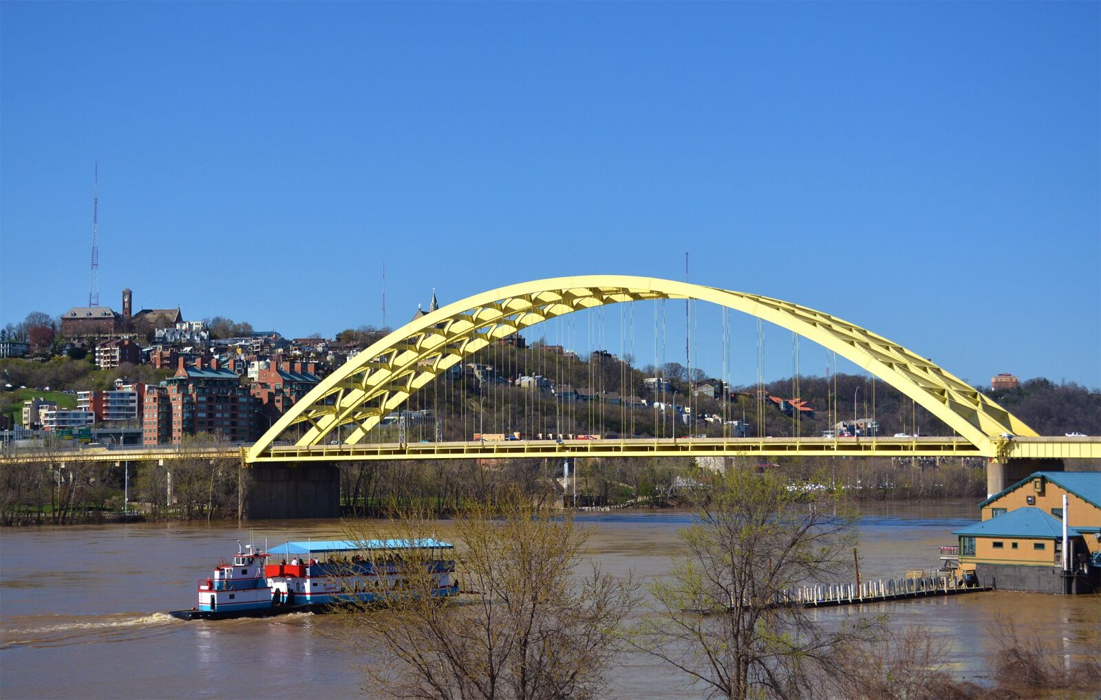 Nikon D5200 sample photo. Newport, cincinnati, bridge photography
