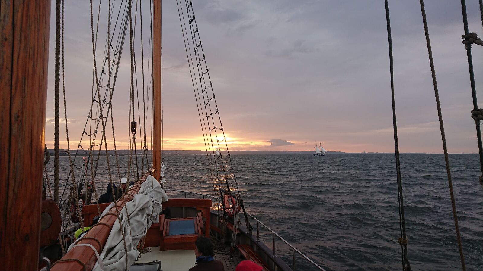 Sony Xperia XZ1 Compact sample photo. Sailing vessel, sunset, baltic photography