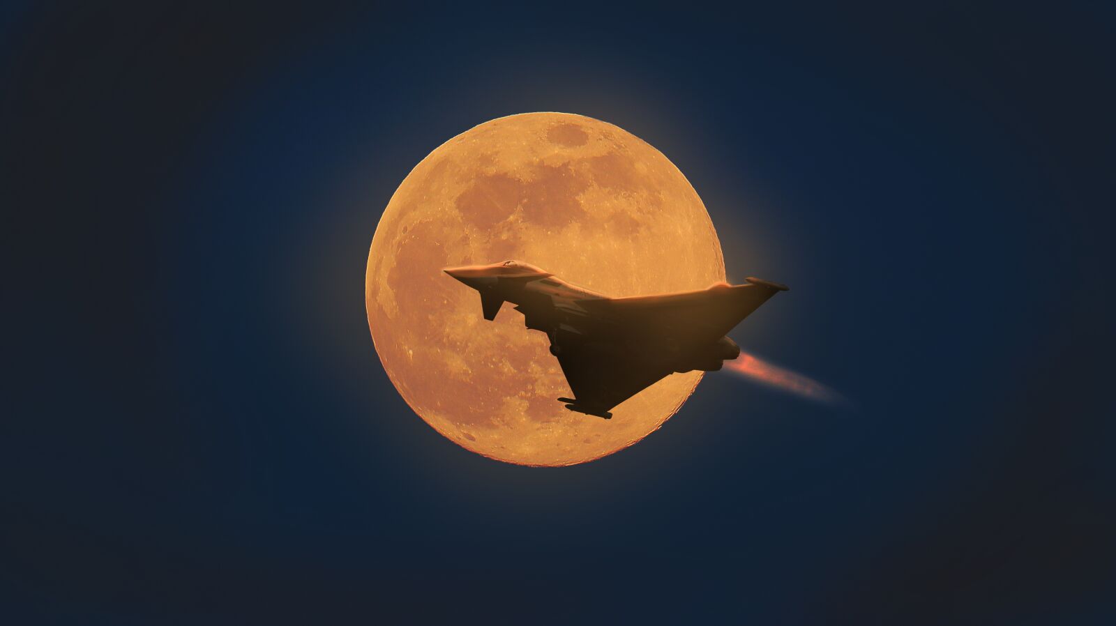 150-600mm F5-6.3 DG OS HSM | Contemporary 015 sample photo. Eurofighter, super moon, photo photography