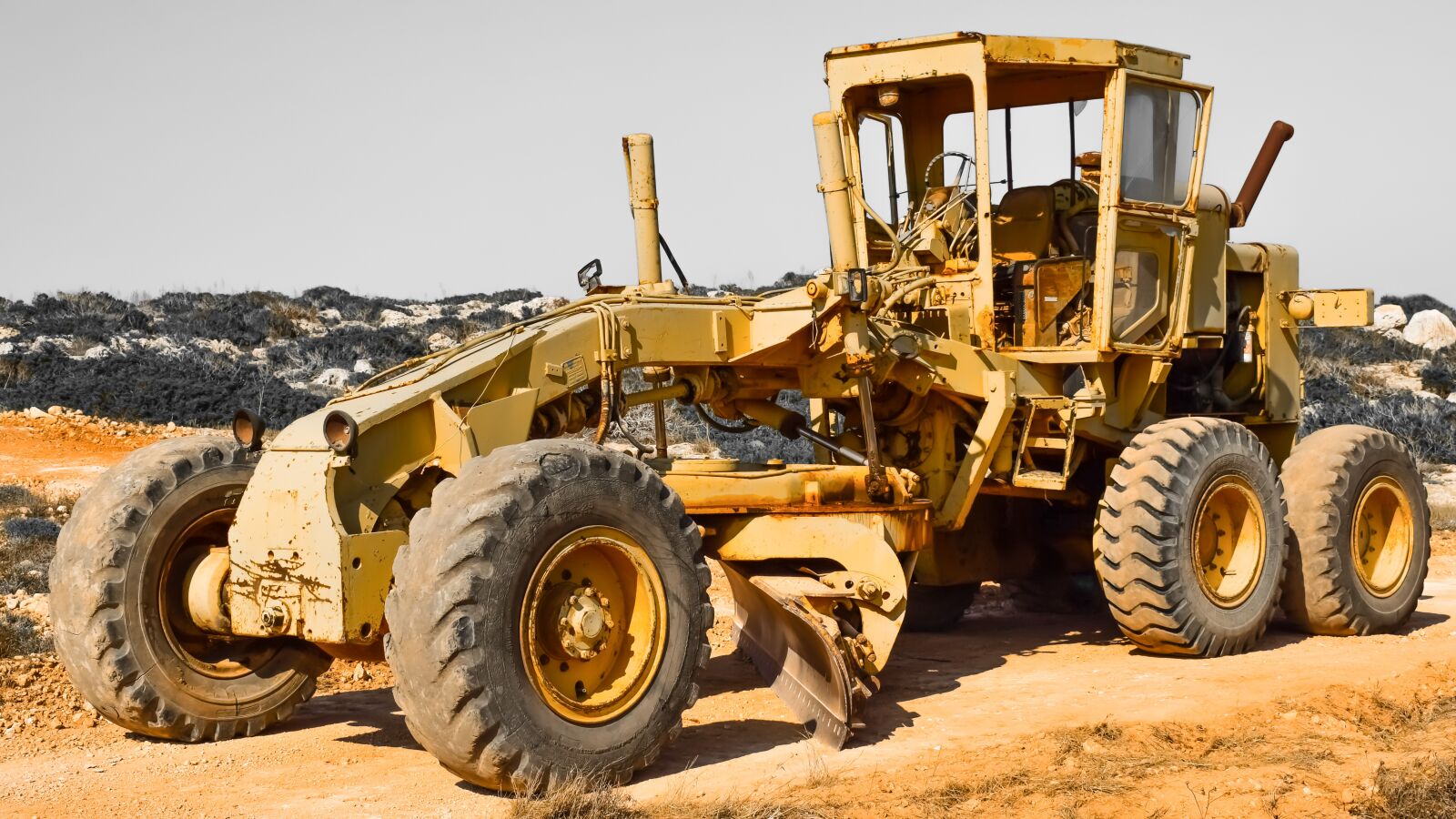 Nikon D3300 sample photo. Grader, heavy machine, vehicle photography
