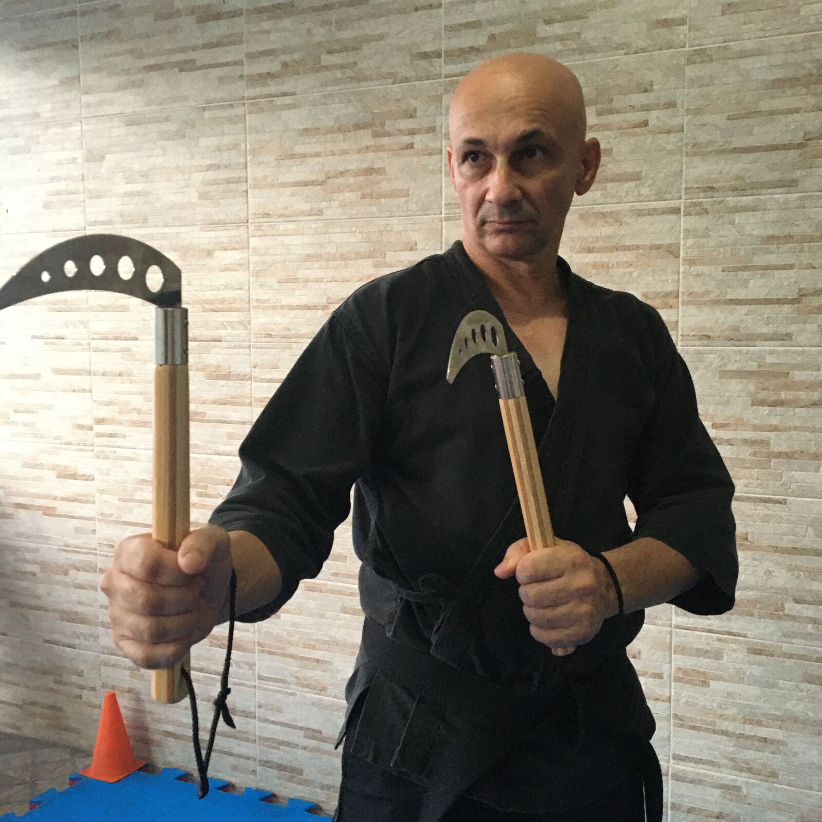 Apple iPhone 6s sample photo. Kama, kobudo, martial art photography