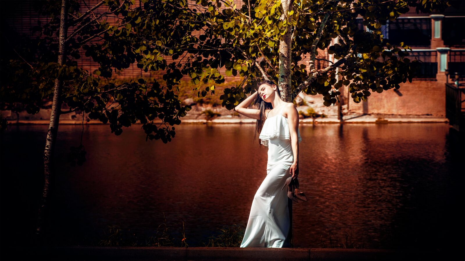 Canon EOS 60D sample photo. Girl in white dress photography