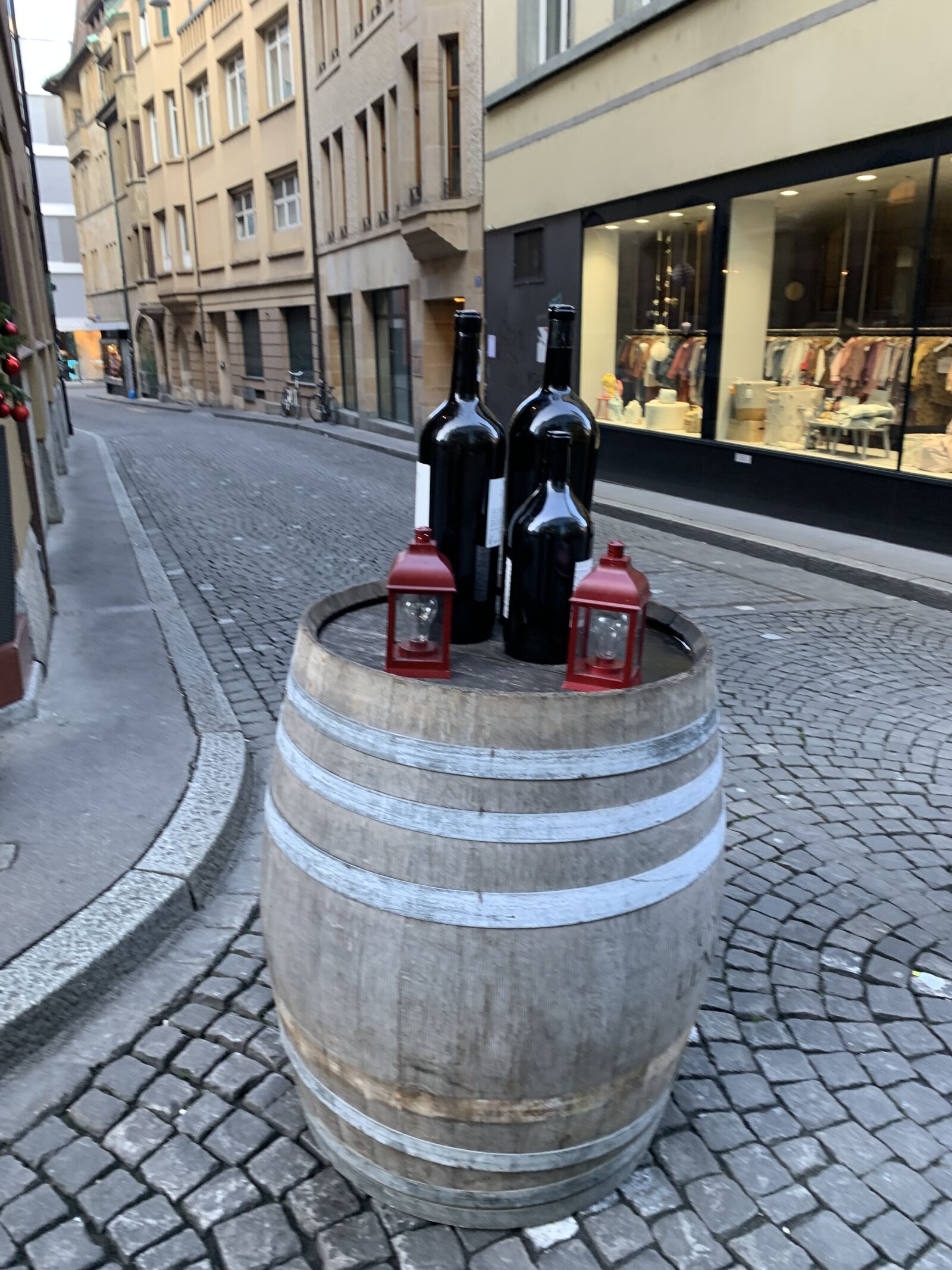 Apple iPhone XR sample photo. Wine on street corner photography