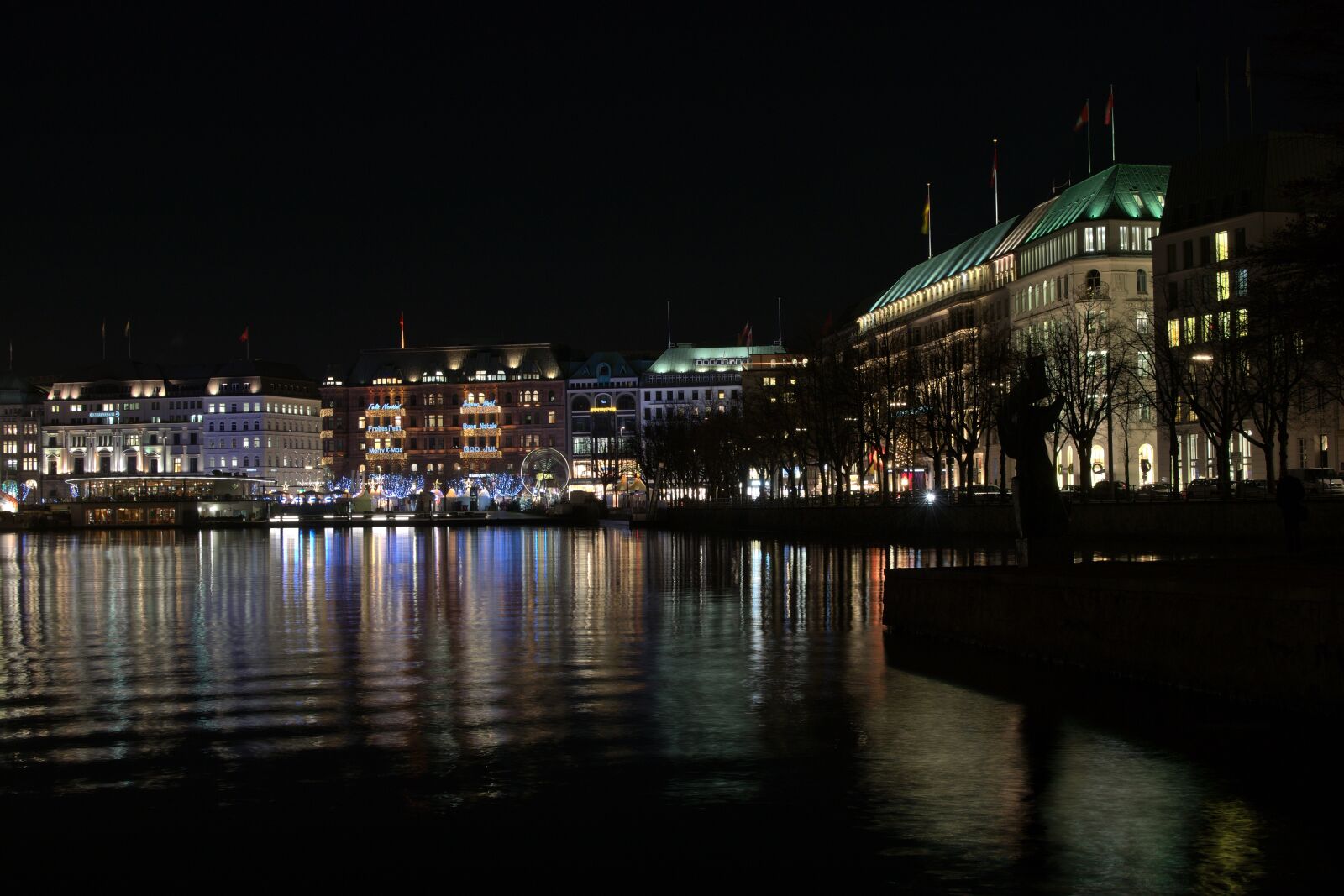 Nikon D3300 sample photo. Hamburg, night, christmas market photography