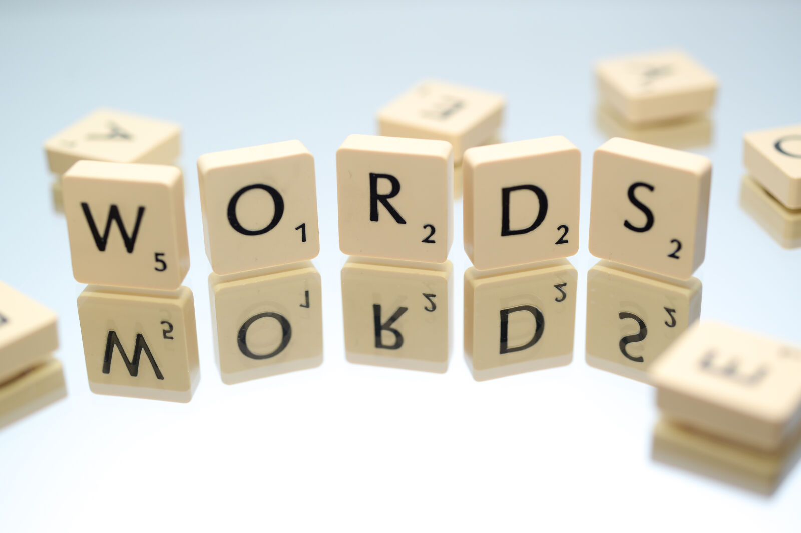 AF Micro-Nikkor 55mm f/2.8 sample photo. Words, text, scrabble, blocks photography