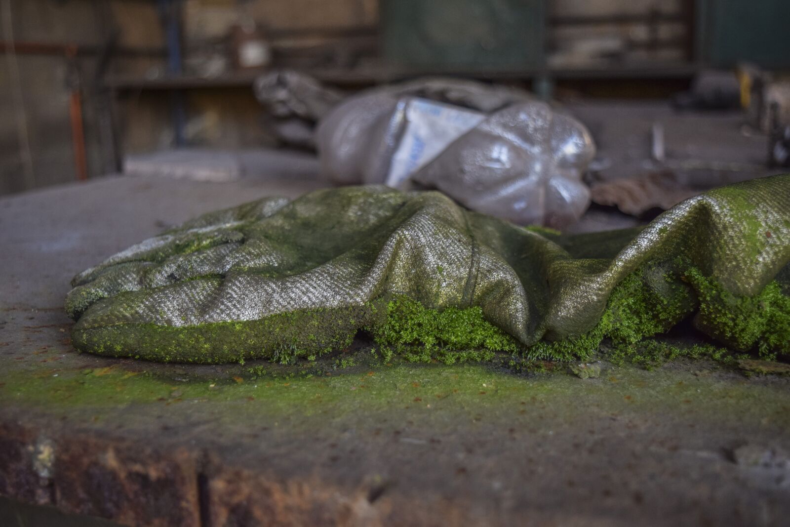 Nikon D3300 sample photo. Lost places, factory, glove photography