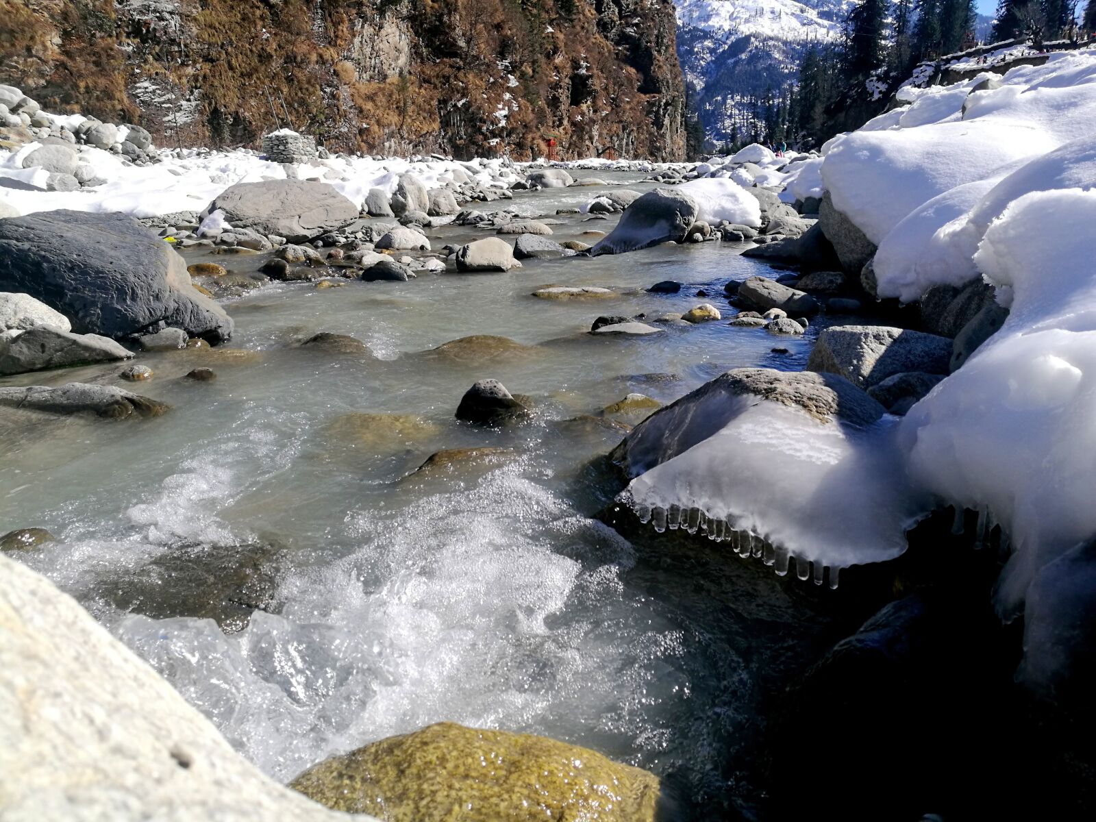HUAWEI P9 sample photo. Beas river, manali, stream photography
